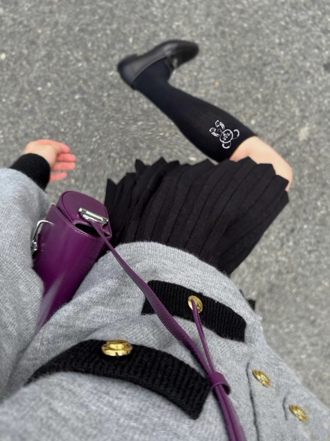 配包装🌟【一盒一双】🌟 Prada 普拉达 爆款经典字母 长筒袜 小腿袜🔥双针针织材质，超完美结合，款式