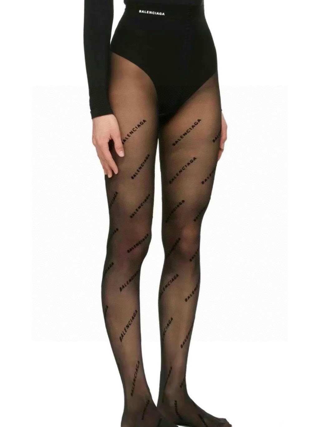 NO:718776,High version [glue printed logo on the waist]. Comes with packaging [one pair in a box] Balenciaga letter stockings. They are so good that they are so good. European and American big-name stockings are made in a one-to-one high version. You can see the craftsmanship!  A must-have item for fashionistas in autumn and winter. It looks super classy when paired with it and is extremely fashionable~~ Recommended, recommended, recommended~~ A must-have fashionable item!  !  socks, stockings, socks, balenciaga, balenciaga, socks19860909高版本【腰部印胶logo】 .配包装【一盒一双】Balenciaga巴黎世家字母丝袜 好看到爆炸 ,欧美大牌丝袜一比一高版本制作,可以看得到的工艺！ 潮人秋冬必备单品 ,搭配起来超高逼格 ,时髦度爆表啊啊啊啊～～推荐推荐推荐～～必入时髦小单品！！袜子,丝袜,袜子,balenciaga,balenciaga,socks,accessory