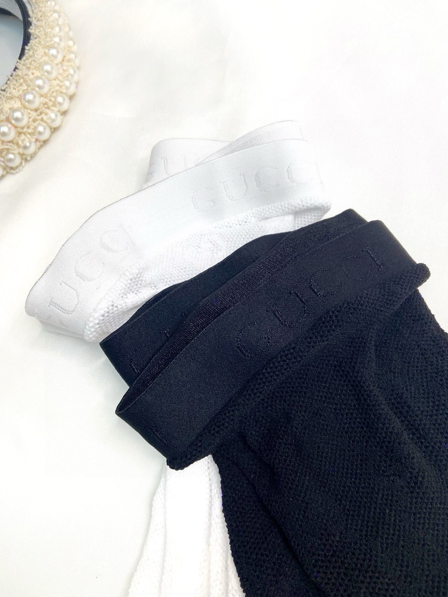 。配包装【一盒一双】🌟Gucci爆款双G字母网袜 🌟【腰部带logo】好看到爆炸 ，欧美大牌丝袜🔥🌟潮人