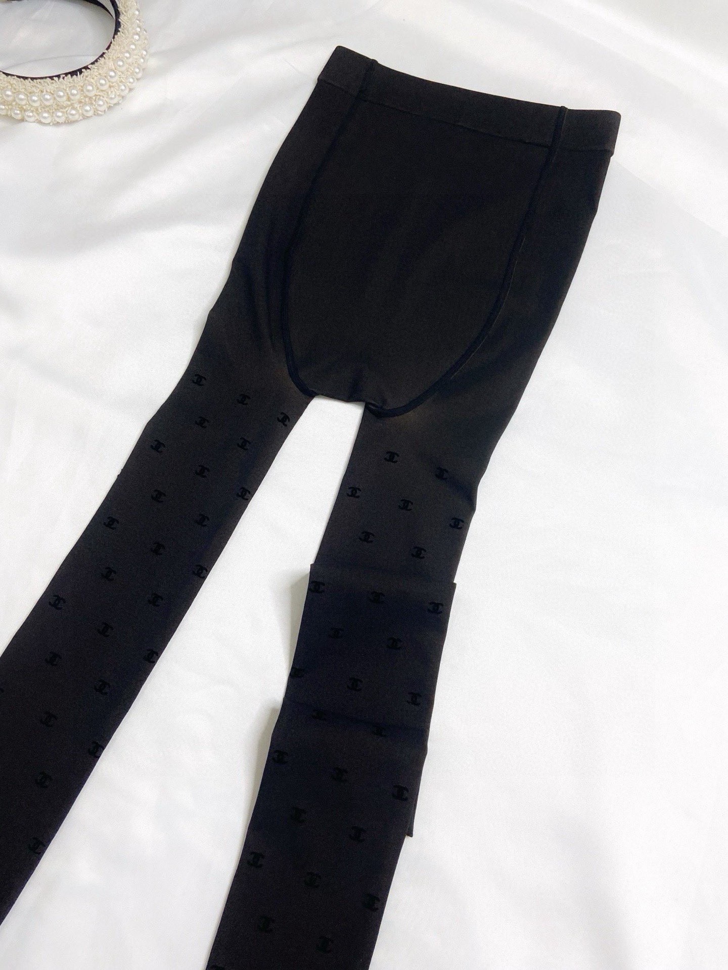 配包装🌟【一盒一双】🌟Chanel 香奈儿 ins爆款，秋冬加厚双C植绒加厚丝袜 连裤袜🌟对版高货！超大