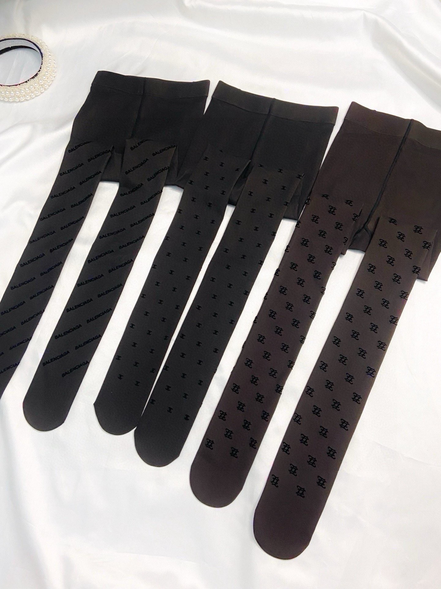 配包装🌟【一盒一双】🌟Chanel 香奈儿 ins爆款，秋冬加厚双C植绒加厚丝袜 连裤袜🌟对版高货！超大