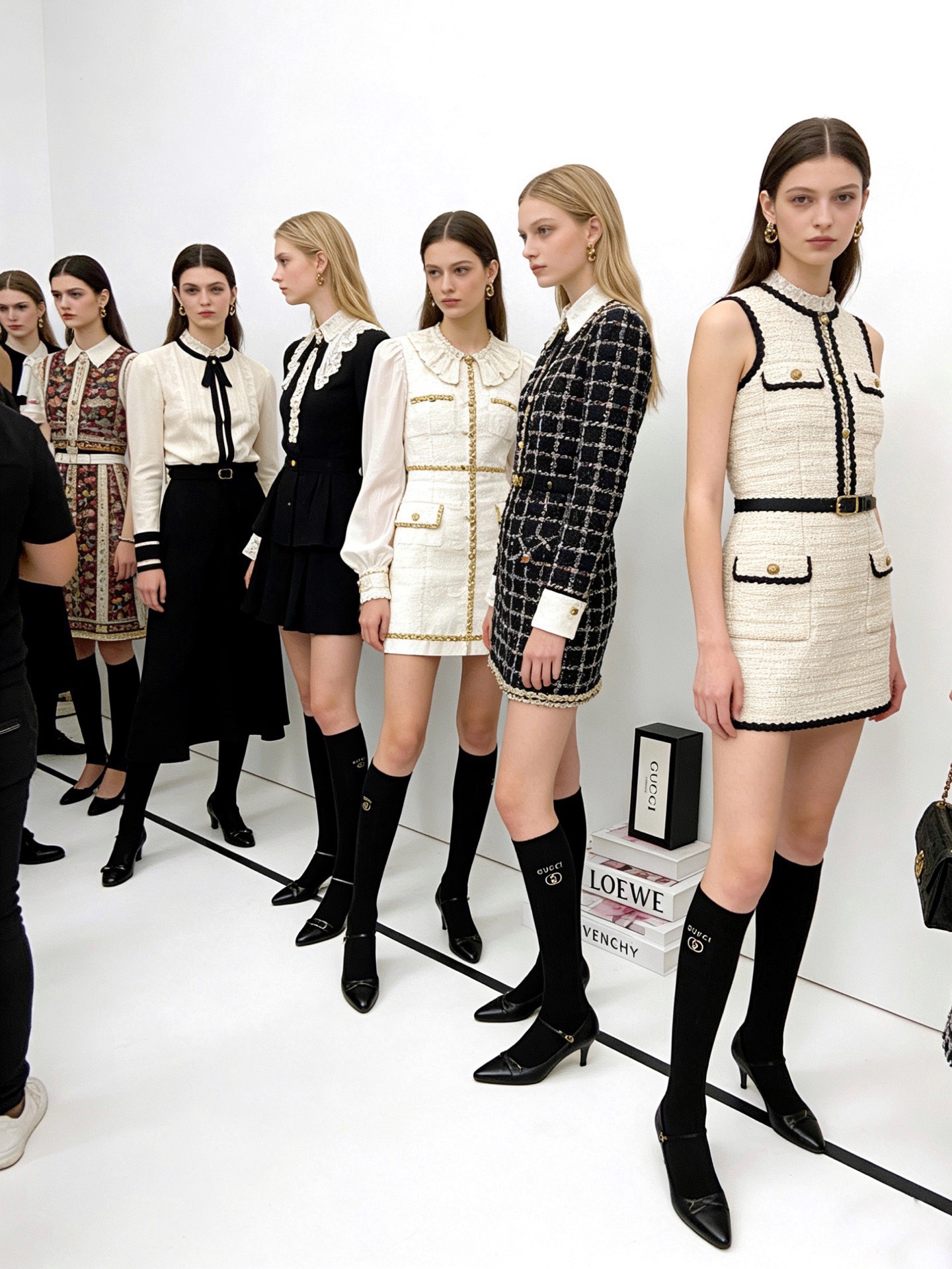 配包装🌟【一盒一双】🌟 Gucci 古琦 爆款经典字母 长筒袜 小腿袜🔥双针针织材质，超完美结合，款式经