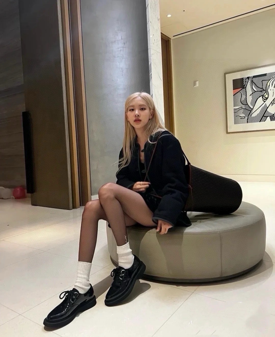 配包装【一盒一双】🌟Saint Laurent#圣罗兰经典植绒YSL字母丝袜 🌟Rose同款🌟超多明星带