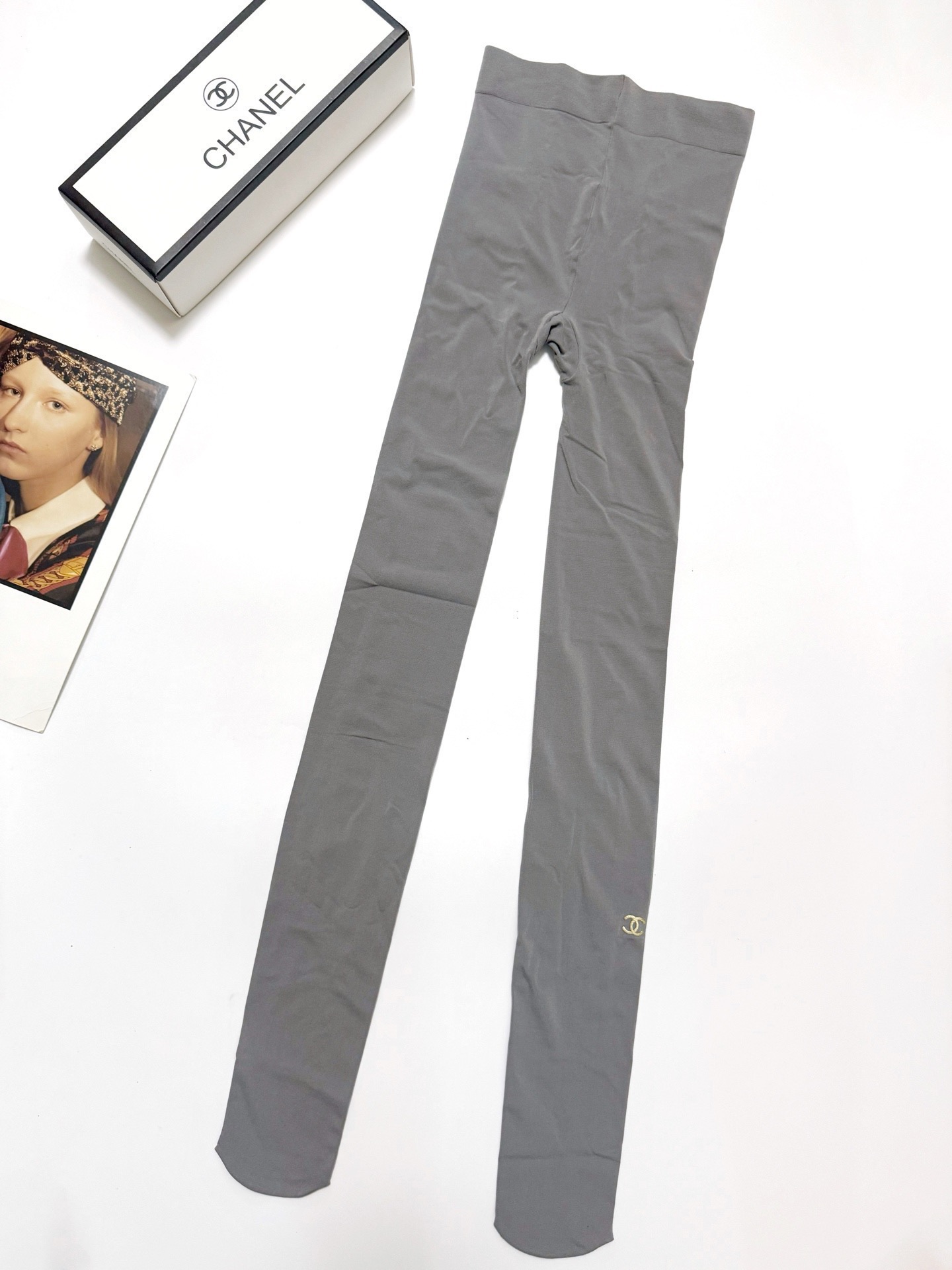 配包装🌟【一盒一双】🌟Chanel 香奈儿 爆款双C 字母 丝袜 🌟好看到爆炸 欧美大牌丝袜 连裤袜 🔥