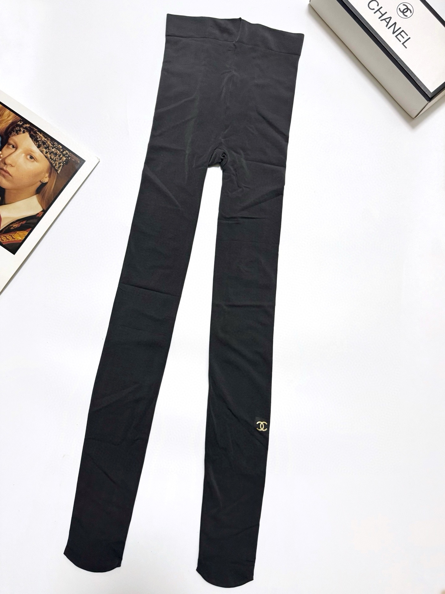 配包装🌟【一盒一双】🌟Chanel 香奈儿 爆款双C 字母 丝袜 🌟好看到爆炸 欧美大牌丝袜 连裤袜 🔥