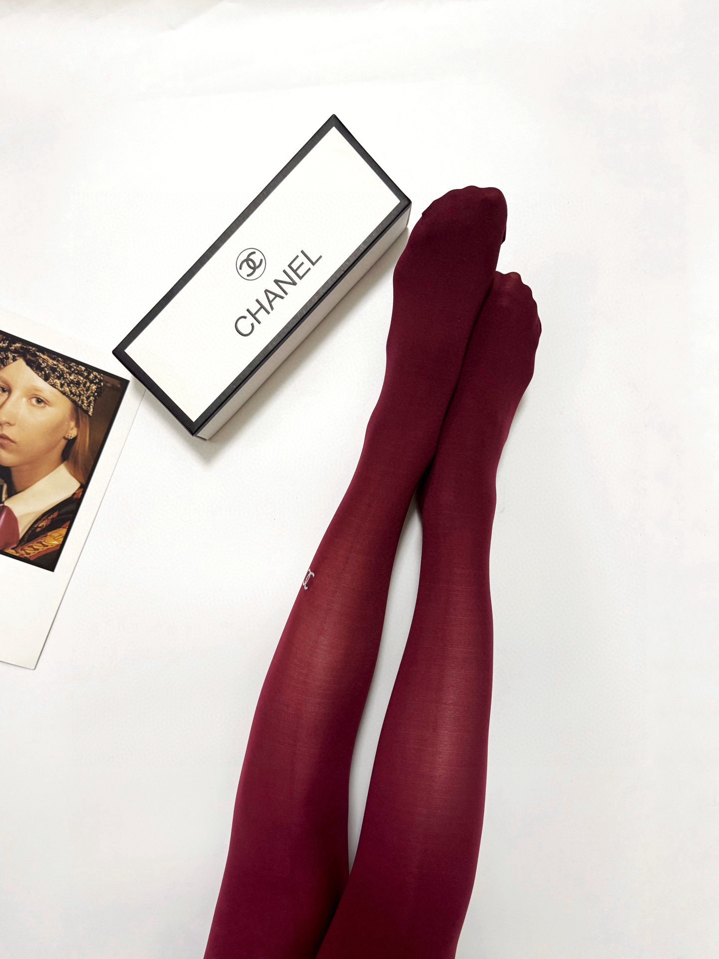 配包装【一盒一双】🌟Chanel香奈儿 双C 字母丝袜 🌟好看到爆炸 ，欧美大牌丝袜🔥一比一高版本制作，