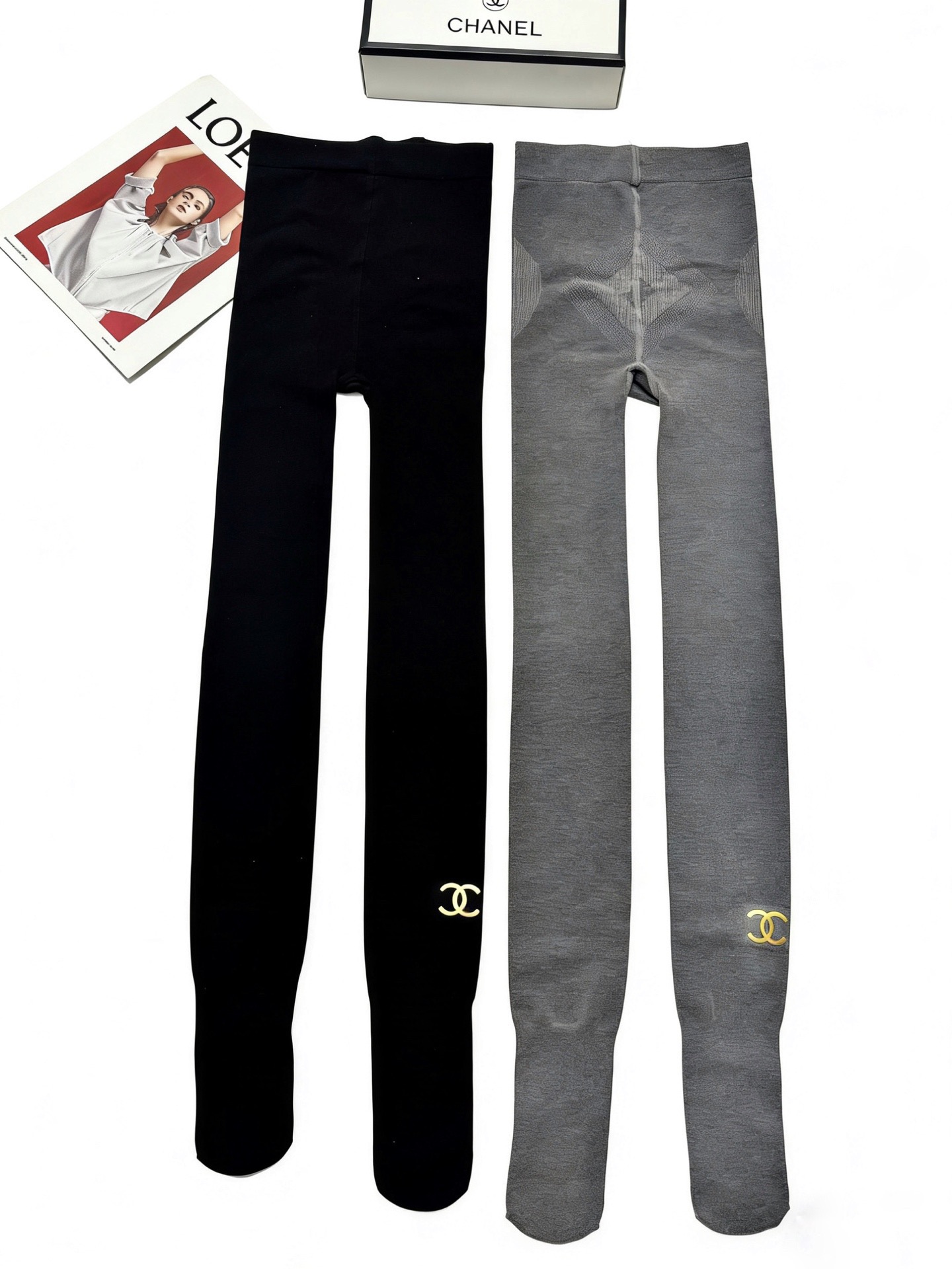 配包装🌟【一盒一双】（不加绒）🌟Chanel 香奈儿 ins爆款连裤袜 ，🌟对版高货！超大弹力。150g