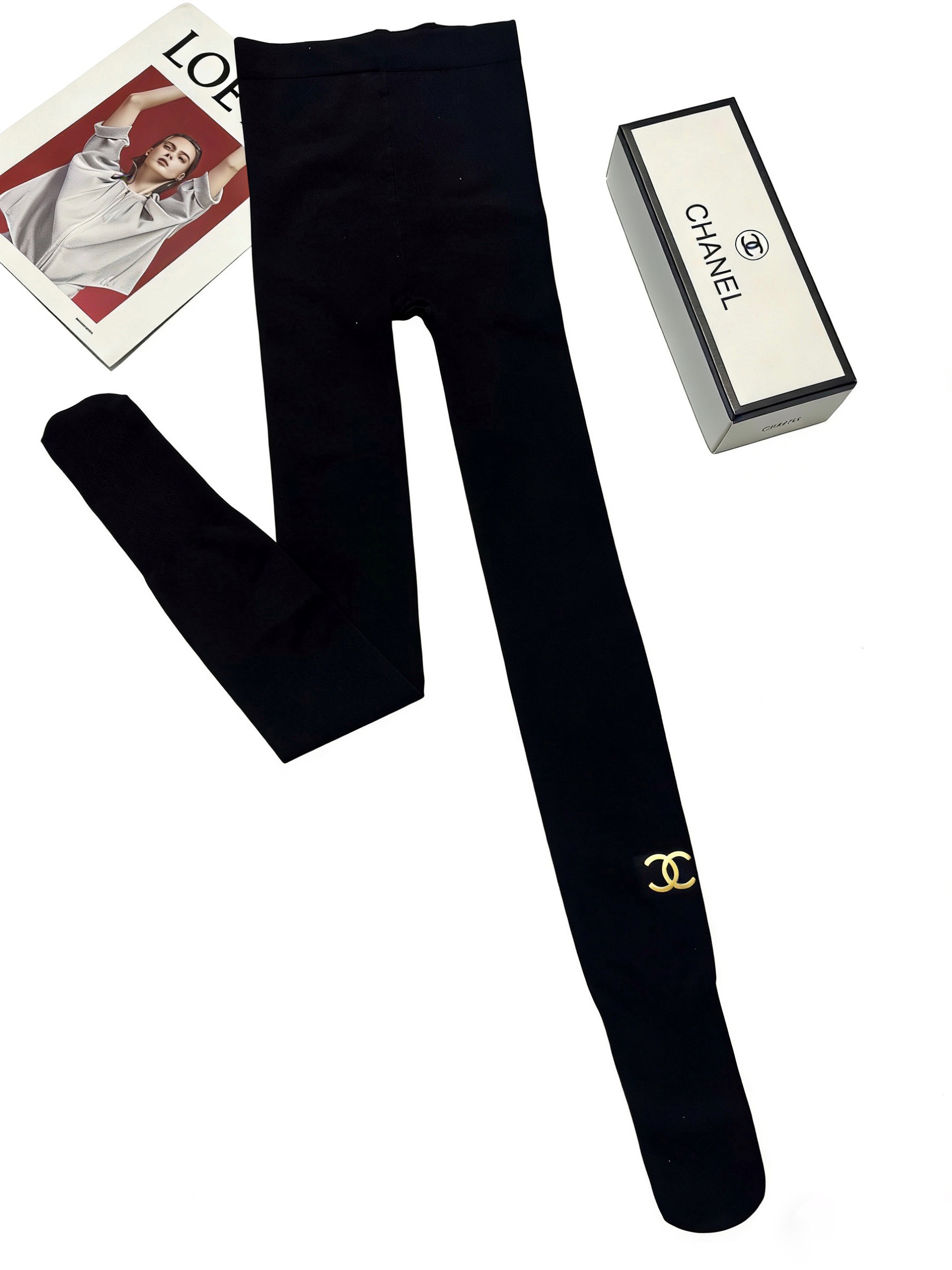 配包装🌟【一盒一双】（不加绒）🌟Chanel 香奈儿 ins爆款连裤袜 ，🌟对版高货！超大弹力。150g