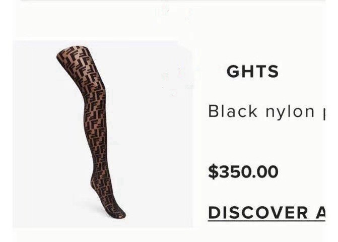 配包装【一盒一双】🌟FENDI 双F经典植绒老花字母丝袜 🌟好看到爆炸 ，欧美大牌丝袜🔥官网同款！一比一