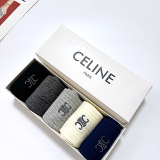 配包装🌟【一盒5 双】 🌟Celine 赛琳 经典刺绣字母logo 纯棉 混纺中筒袜 ,软糯亲肤,i 配包装🌟【一盒5 双】 🌟Celine 赛琳 经典刺绣字母logo 纯棉 混纺中筒袜 ,软糯亲肤,i
