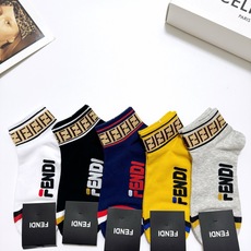 配包装 🌟【一盒5 双】男女同款 🌟Fendi 芬迪 经典字母logo 纯棉短筒袜 ,ins超火爆短袜 纯棉面料, 配包装 🌟【一盒5 双】男女同款 🌟Fendi 芬迪 经典字母logo 纯棉短筒袜 ,ins超火爆短袜 纯棉面料,