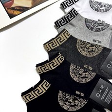 配包装 🌟【一盒5双】男女同款 🌟Versace 范思哲 经典logo 纯棉短袜 ,ins超火爆短袜,纯棉面料,潮 配包装 🌟【一盒5双】男女同款 🌟Versace 范思哲 经典logo 纯棉短袜 ,ins超火爆短袜,纯棉面料,潮