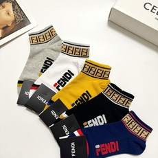 配包装 🌟【一盒5 双】男女同款 🌟Fendi 芬迪 经典字母logo 纯棉短筒袜 ,ins超火爆短袜 纯棉面料, 配包装 🌟【一盒5 双】男女同款 🌟Fendi 芬迪 经典字母logo 纯棉短筒袜 ,ins超火爆短袜 纯棉面料,