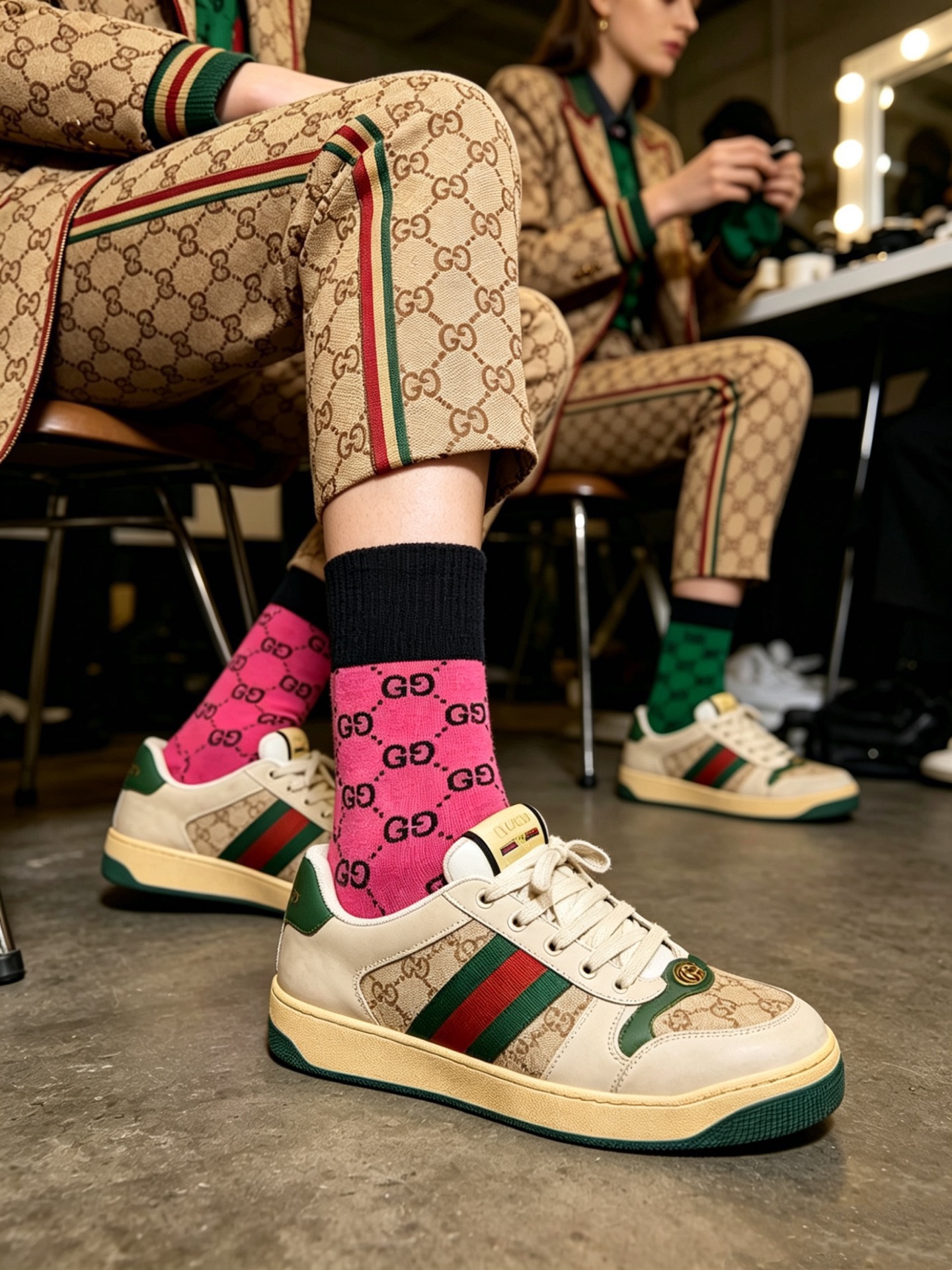 配包装 🌟【一盒3双】 🌟Gucci 古琦 经典字母 logo 纯棉 中筒袜  ！超级软糯亲肤！ 🌟ins爆款！专柜在售