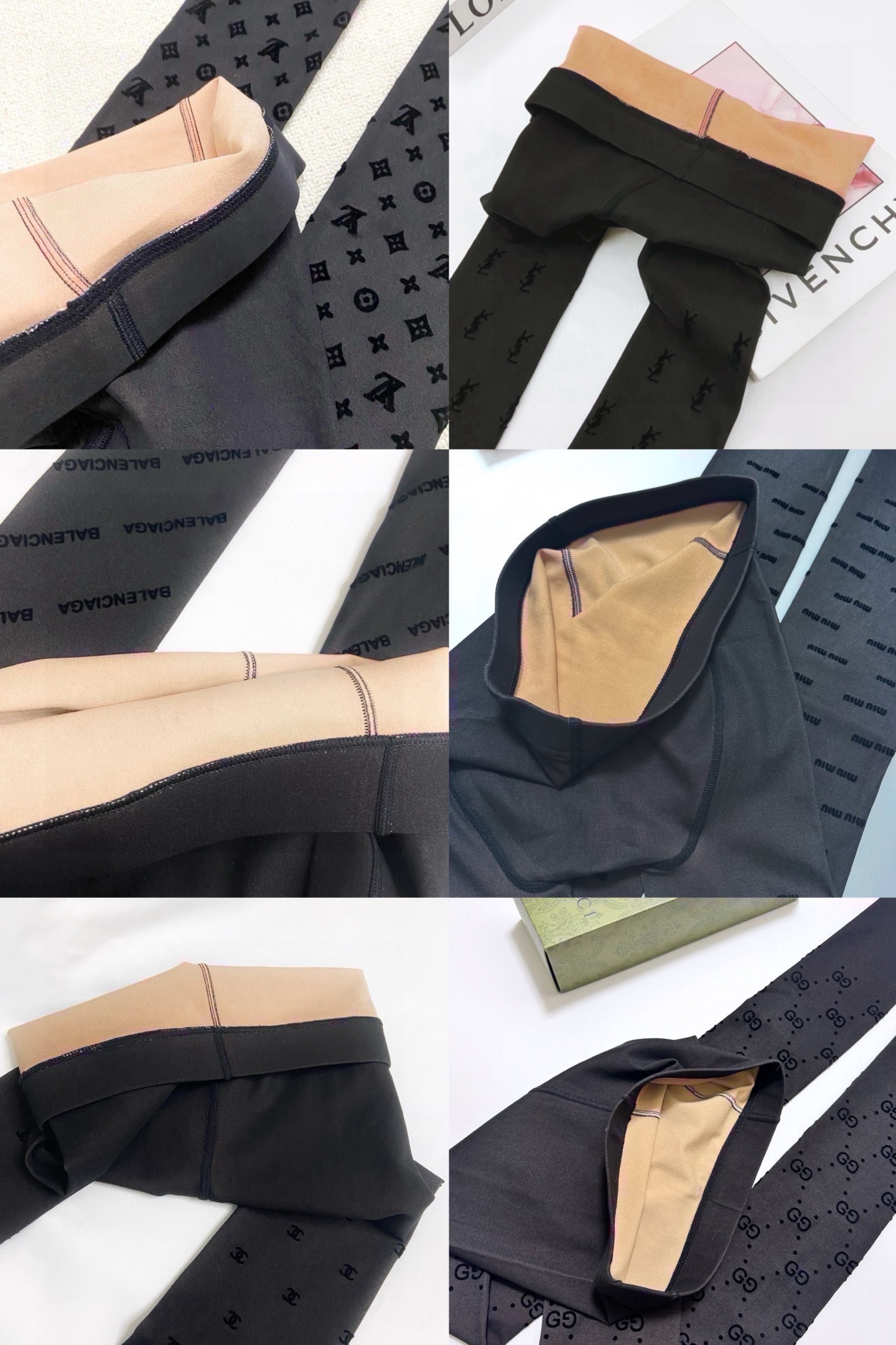 【加厚款 克重100g】  配包装 🌟【一盒一双】 🌟缪缪 miumiu ins爆款，秋冬加厚丝袜 ，水光黑丝透肤打底连