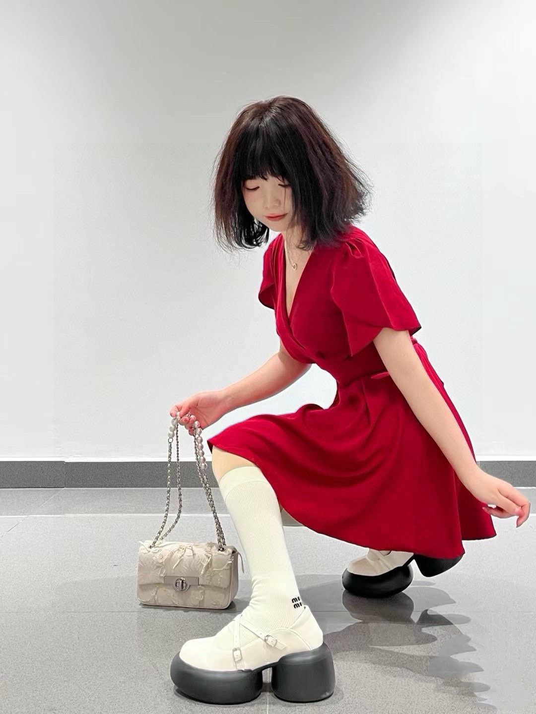 配包装 🌟【一盒一双】 🌟缪缪 miumiu 经典字母logo纯棉长筒袜 小腿袜 🌟ins爆款!专柜在售ing 🌟好看 配包装 🌟【一盒一双】 🌟缪缪 miumiu 经典字母logo纯棉长筒袜 小腿袜 🌟ins爆款!专柜在售ing 🌟好看