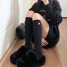 配包装 🌟【一盒一双】 🌟Chanel 香奈儿 经典双C字母logo纯棉长筒袜 小腿袜 🌟ins爆款!专柜在售ing 配包装 🌟【一盒一双】 🌟Chanel 香奈儿 经典双C字母logo纯棉长筒袜 小腿袜 🌟ins爆款!专柜在售ing