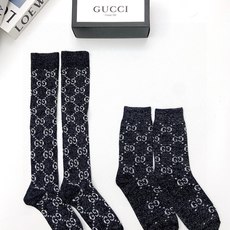 配包装 🌟【一盒2 双】 🌟Gucci 古奇 爆款金银丝长筒袜 中筒袜,超级火爆小腿袜🔥双针针织混纺金银丝材质,超完美结 配包装 🌟【一盒2 双】 🌟Gucci 古奇 爆款金银丝长筒袜 中筒袜,超级火爆小腿袜🔥双针针织混纺金银丝材质,超完美结