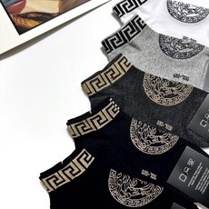 配包装 🌟【一盒5双】男女同款 🌟Versace 范思哲 经典logo 纯棉短袜 ,ins超火爆短袜,纯棉面料,潮 配包装 🌟【一盒5双】男女同款 🌟Versace 范思哲 经典logo 纯棉短袜 ,ins超火爆短袜,纯棉面料,潮