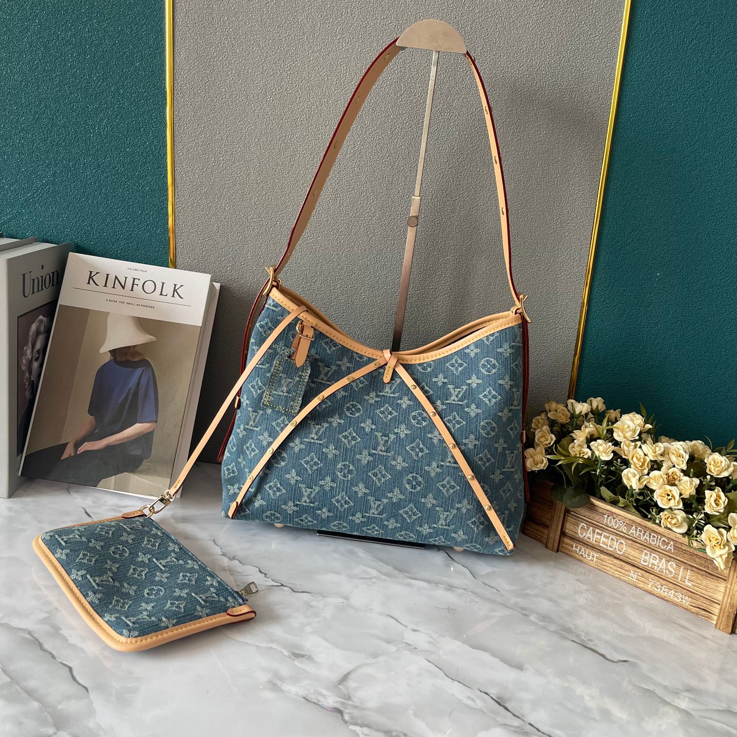 Shop the Best High Authentic Quality Replica
 Louis Vuitton Bags Handbags Blue Monogram Canvas M46855