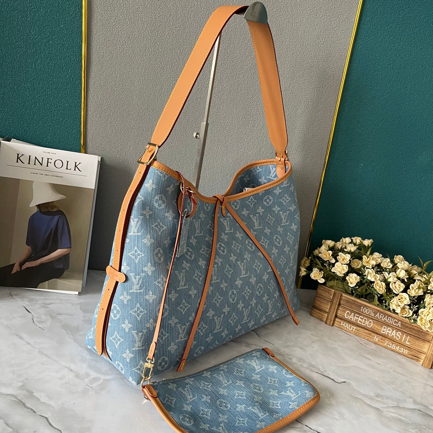 M46855 蓝色大号 M46854蓝色小号M46203 M46197 CarryAll 中号手袋