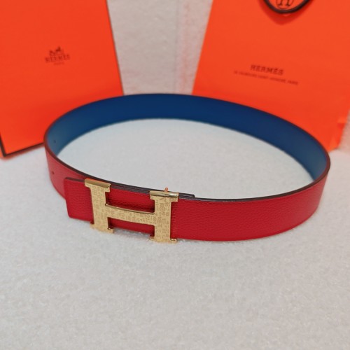 Hermes 4.0cm Reversible Leather Belt with Gold Buckle, Luxury Fashion Belt 1 Hermes 4.0cm Reversible Leather Belt with Gold Buckle, Luxury Fashion Belt