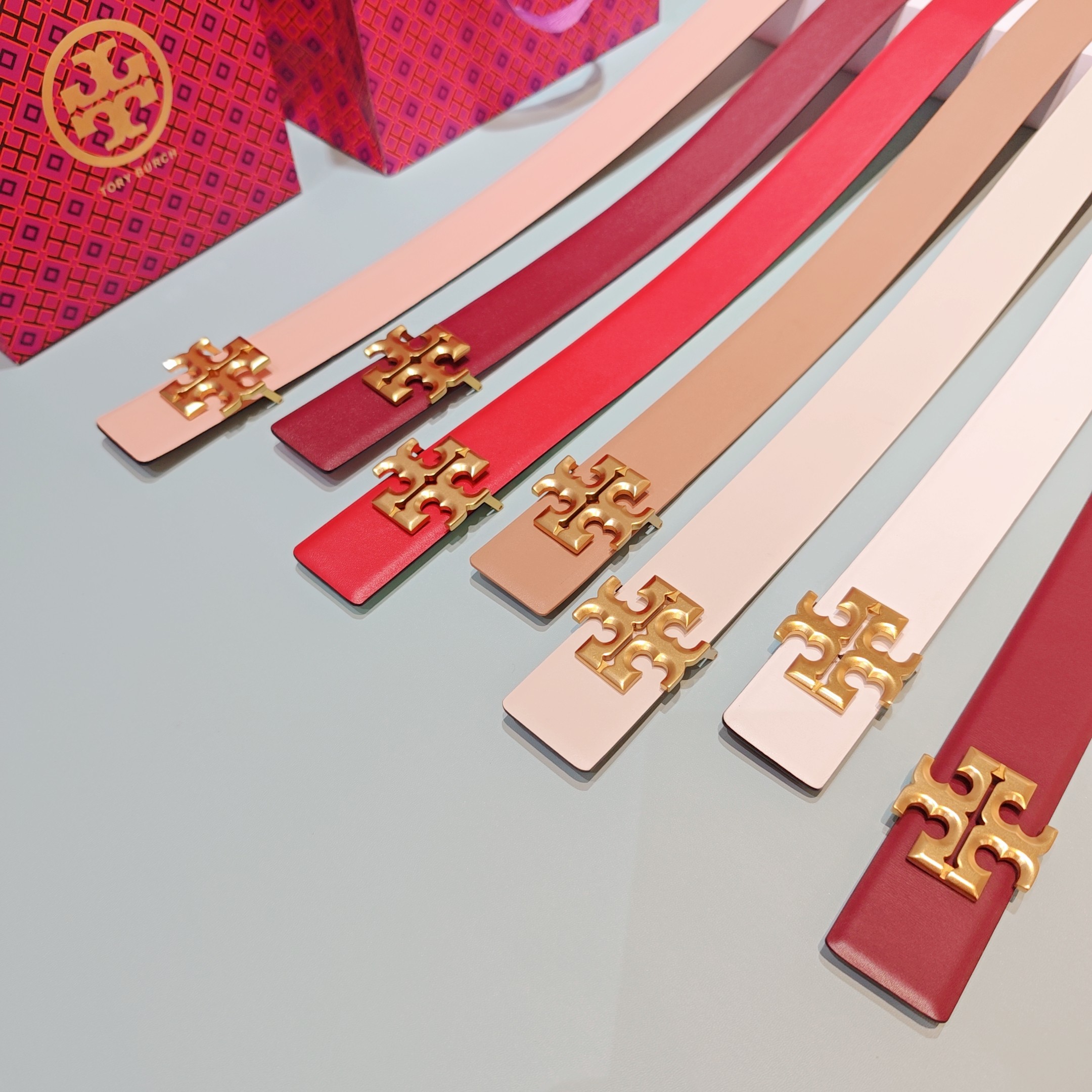 💥💥💥4.0cm托尼腰带，双面头层牛皮，长度：75.80.85.90.95.100.欧，铜五金扣原版开模
