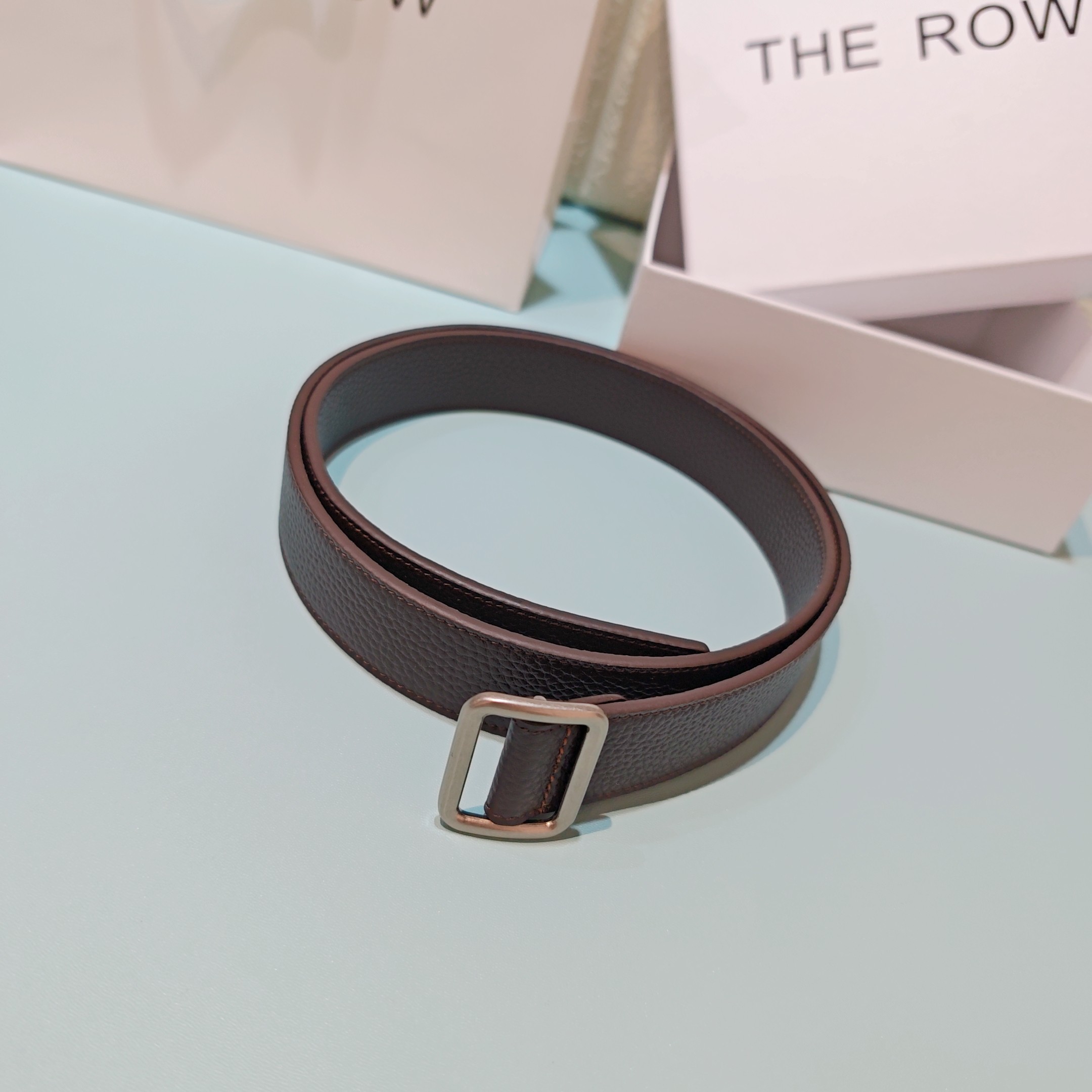 💥💥💥3.0cm THE ROW腰带，双面头层牛皮，长度：75.80.85.90.95.100.欧，铜五