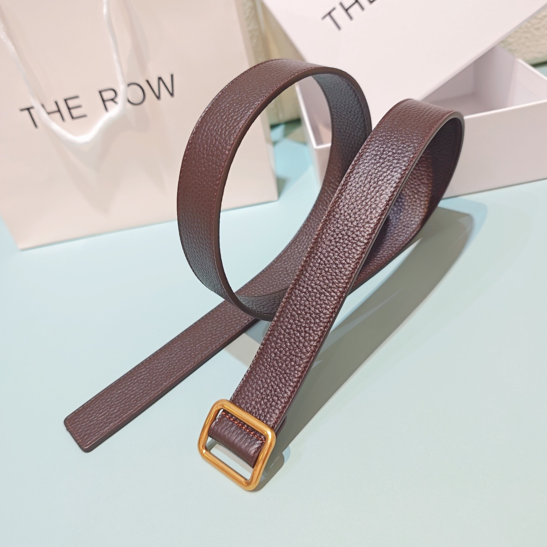 💥💥💥3.0cm THE ROW腰带，双面头层牛皮，长度：75.80.85.90.95.100.欧，铜五