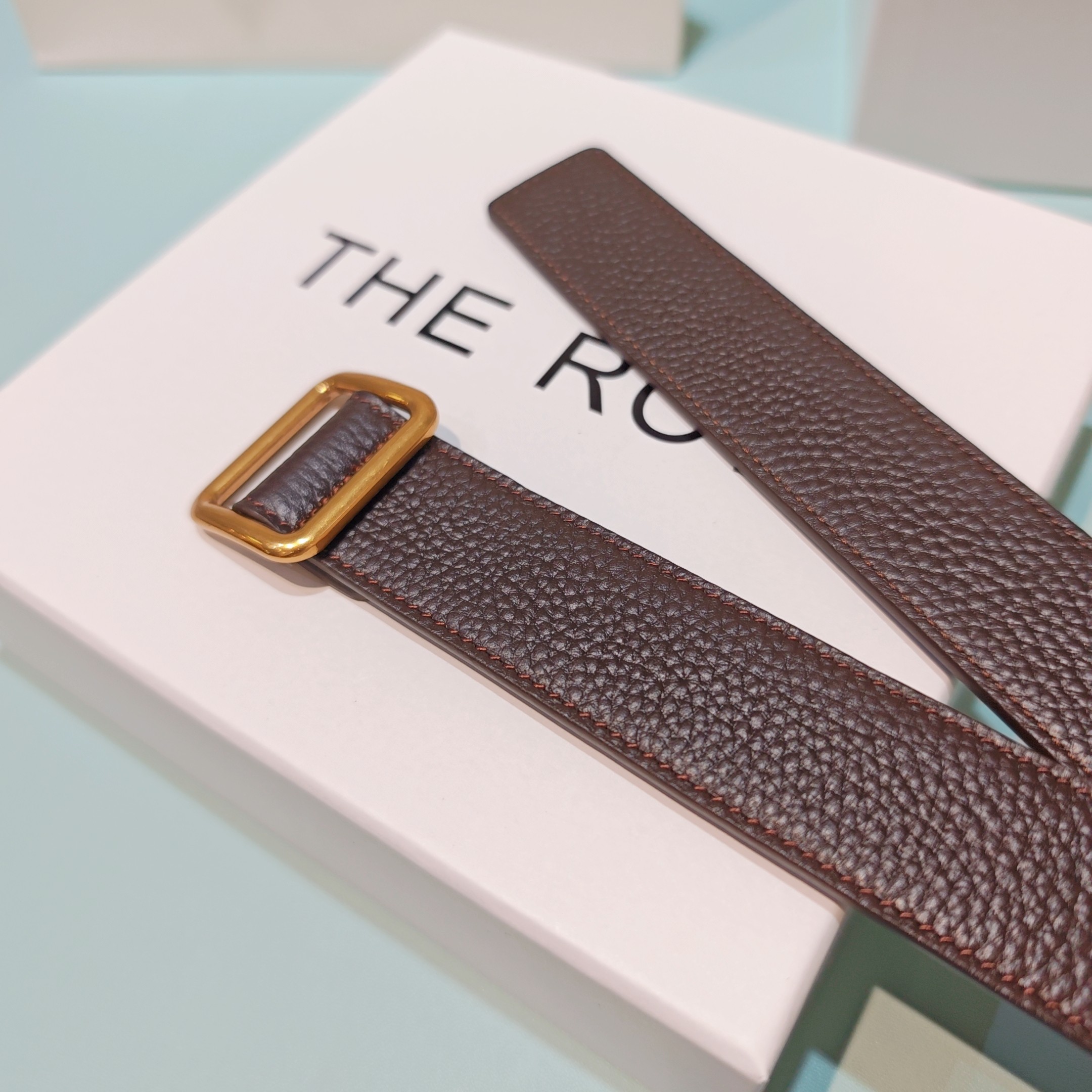 💥💥💥3.0cm THE ROW腰带，双面头层牛皮，长度：75.80.85.90.95.100.欧，铜五