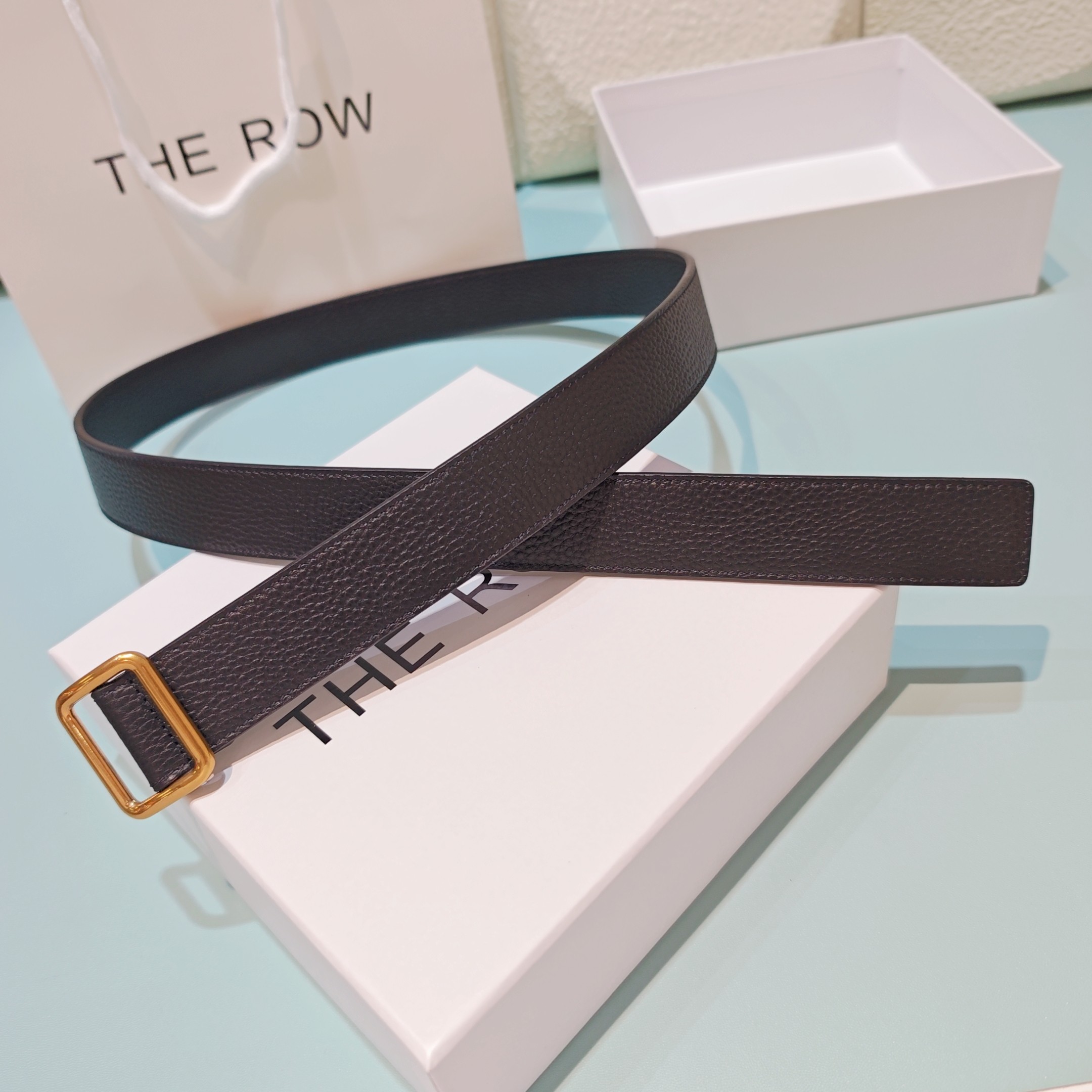 💥💥💥3.0cm THE ROW腰带，双面头层牛皮，长度：75.80.85.90.95.100.欧，铜五