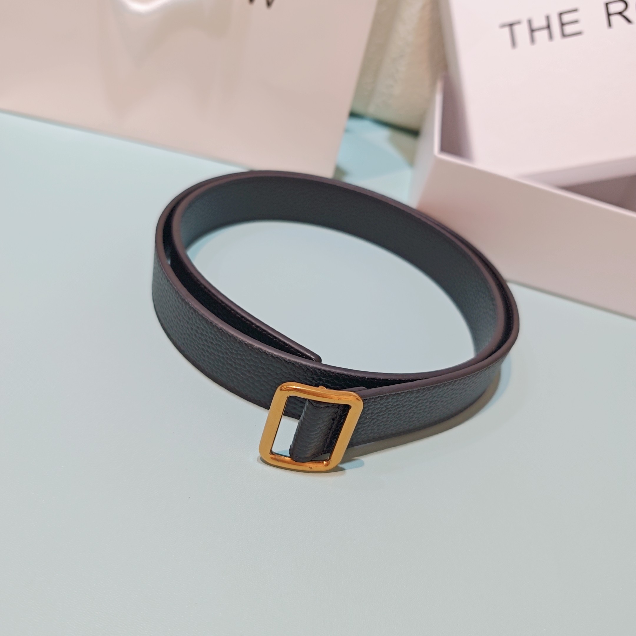 💥💥💥3.0cm THE ROW腰带，双面头层牛皮，长度：75.80.85.90.95.100.欧，铜五