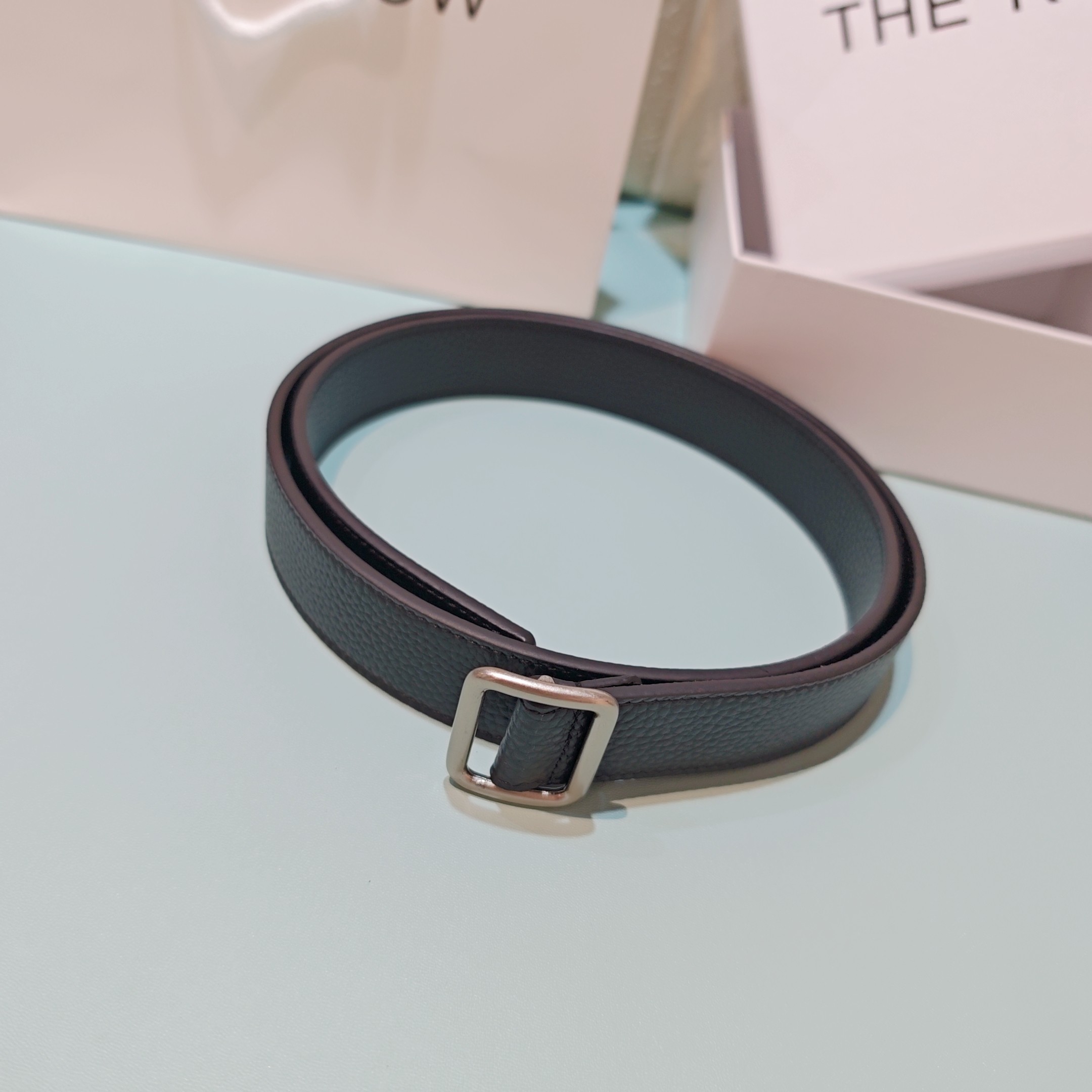 💥💥💥3.0cm THE ROW腰带，双面头层牛皮，长度：75.80.85.90.95.100.欧，铜五