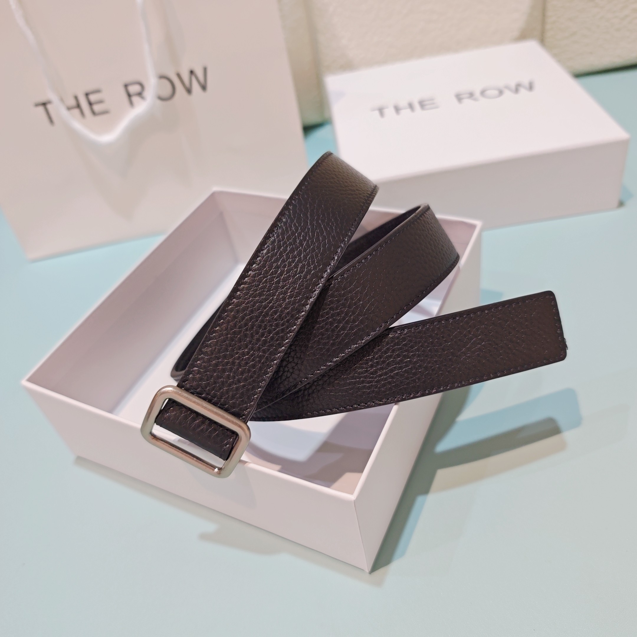 💥💥💥3.0cm THE ROW腰带，双面头层牛皮，长度：75.80.85.90.95.100.欧，铜五