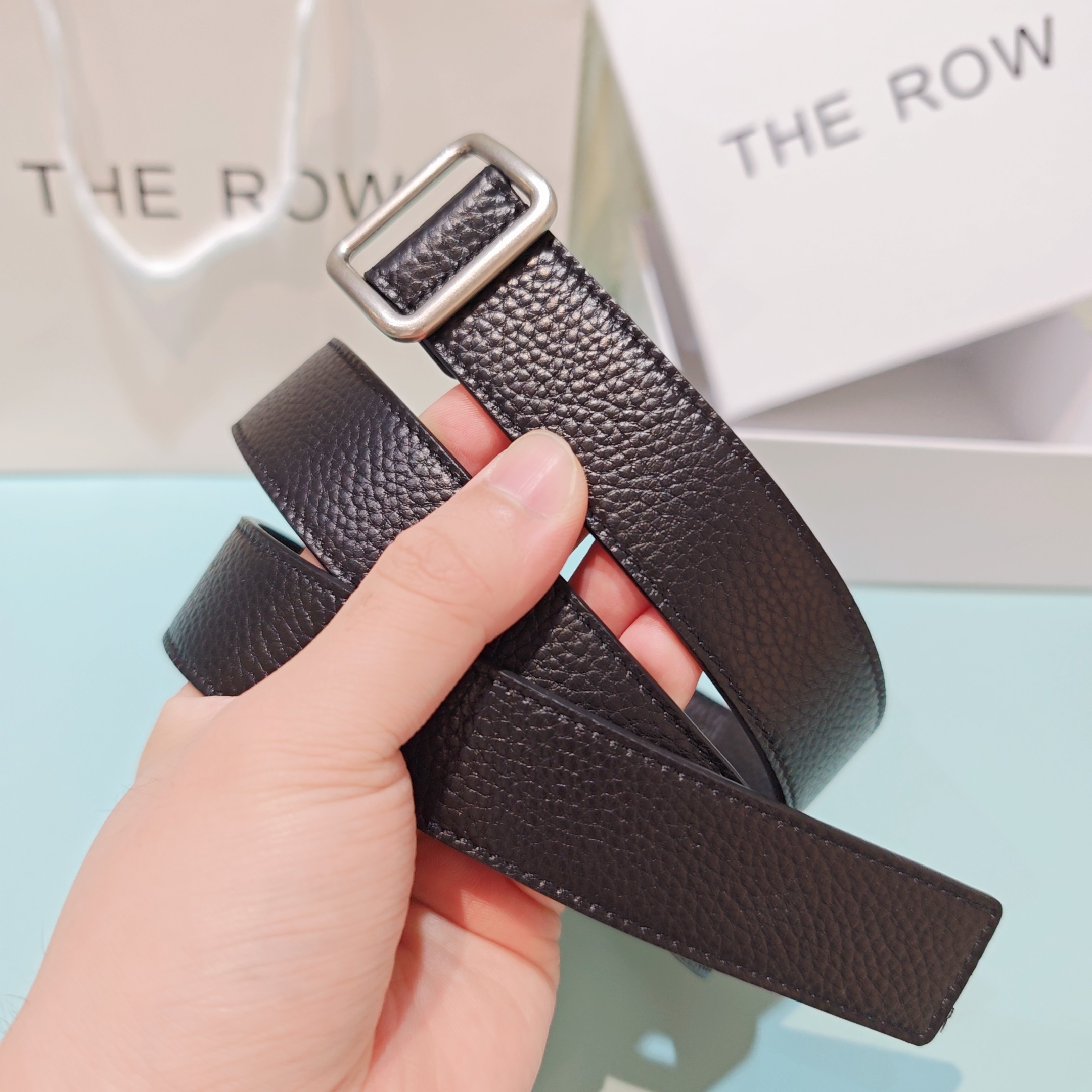 💥💥💥3.0cm THE ROW腰带，双面头层牛皮，长度：75.80.85.90.95.100.欧，铜五