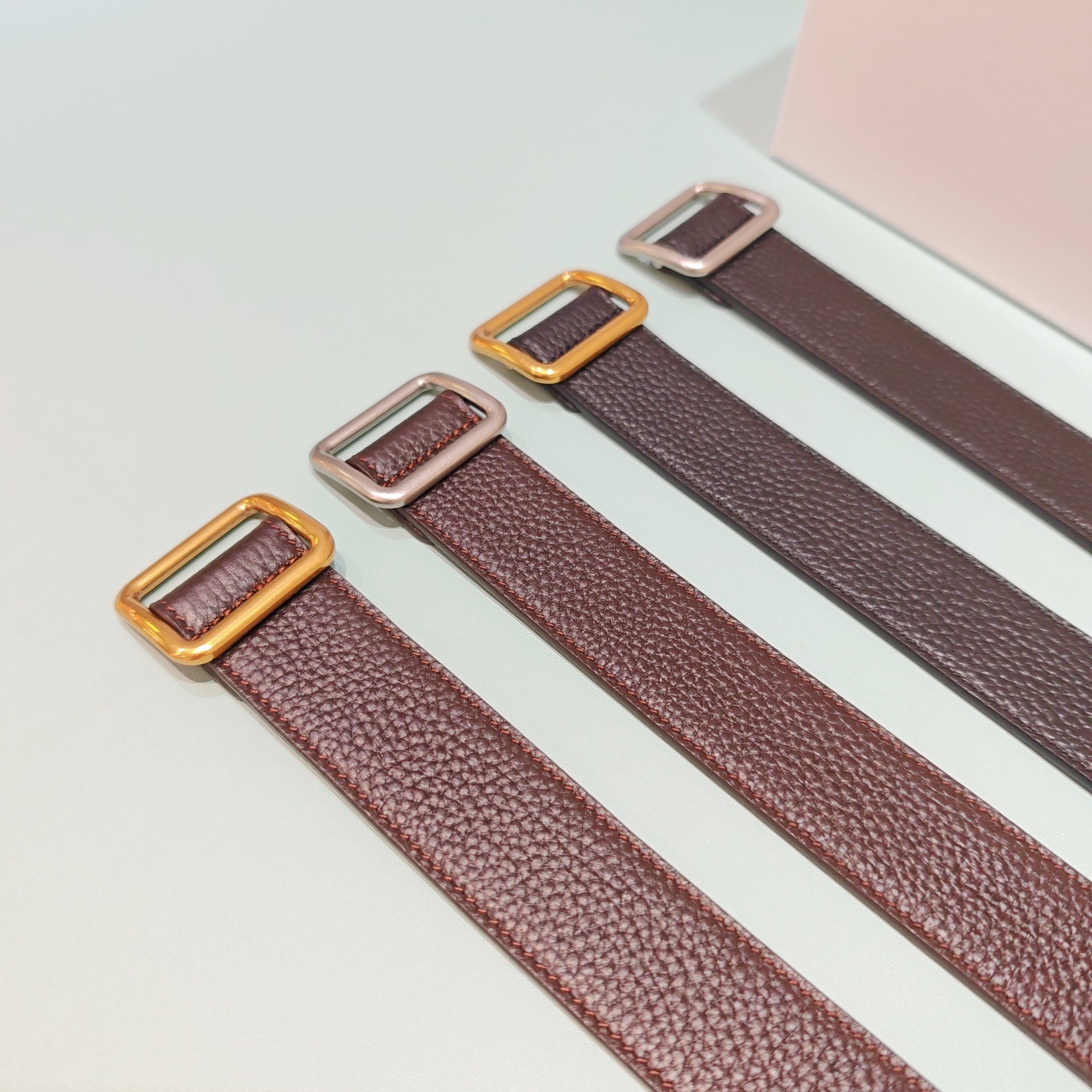 💥💥💥3.0cm THE ROW腰带，双面头层牛皮，长度：75.80.85.90.95.100.欧，铜五