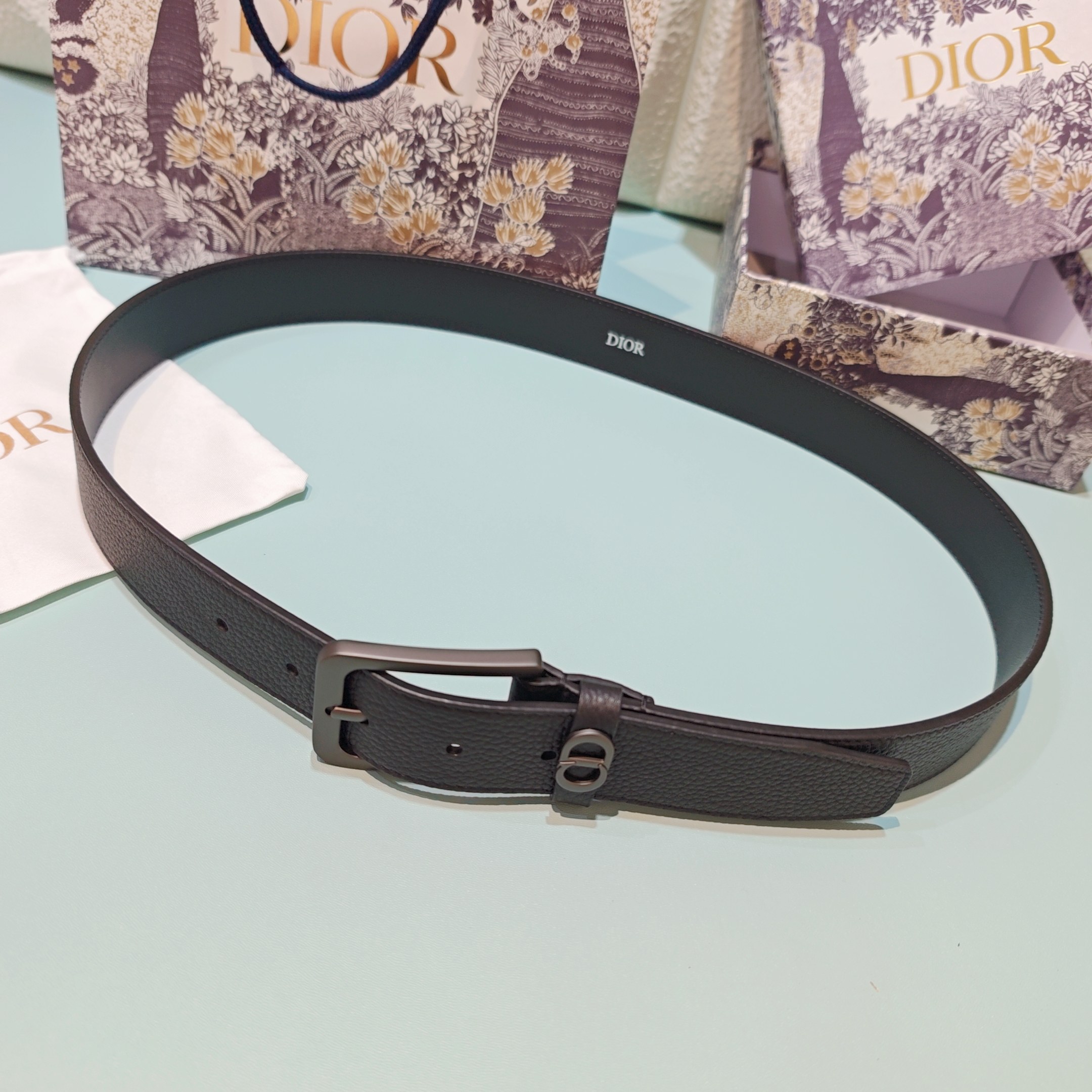 💥💥💥3.5cm 迪奥 腰带，双面头层牛皮，长度：75.80.85.90.95.100.欧，铜五金扣原版