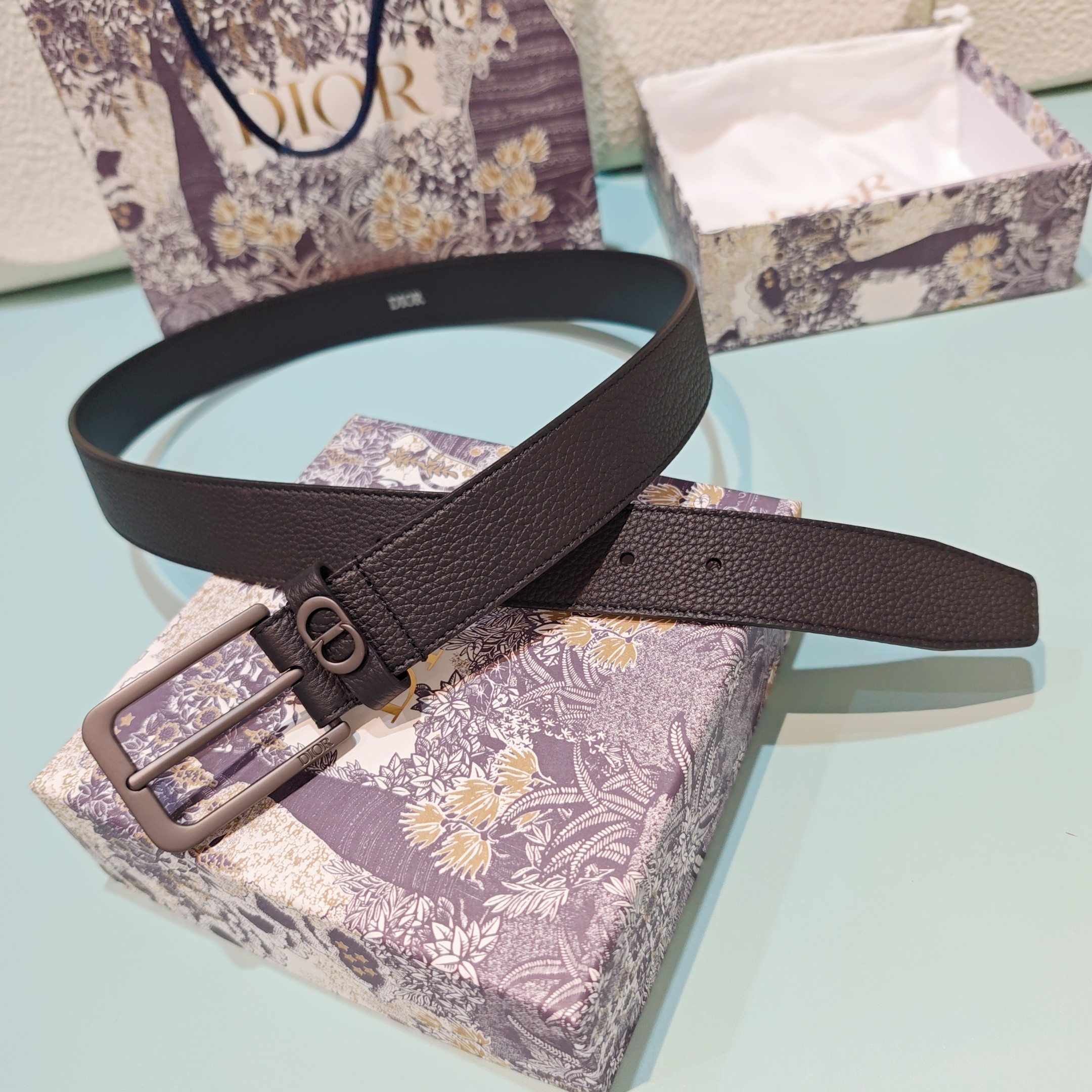 💥💥💥3.5cm 迪奥 腰带，双面头层牛皮，长度：75.80.85.90.95.100.欧，铜五金扣原版