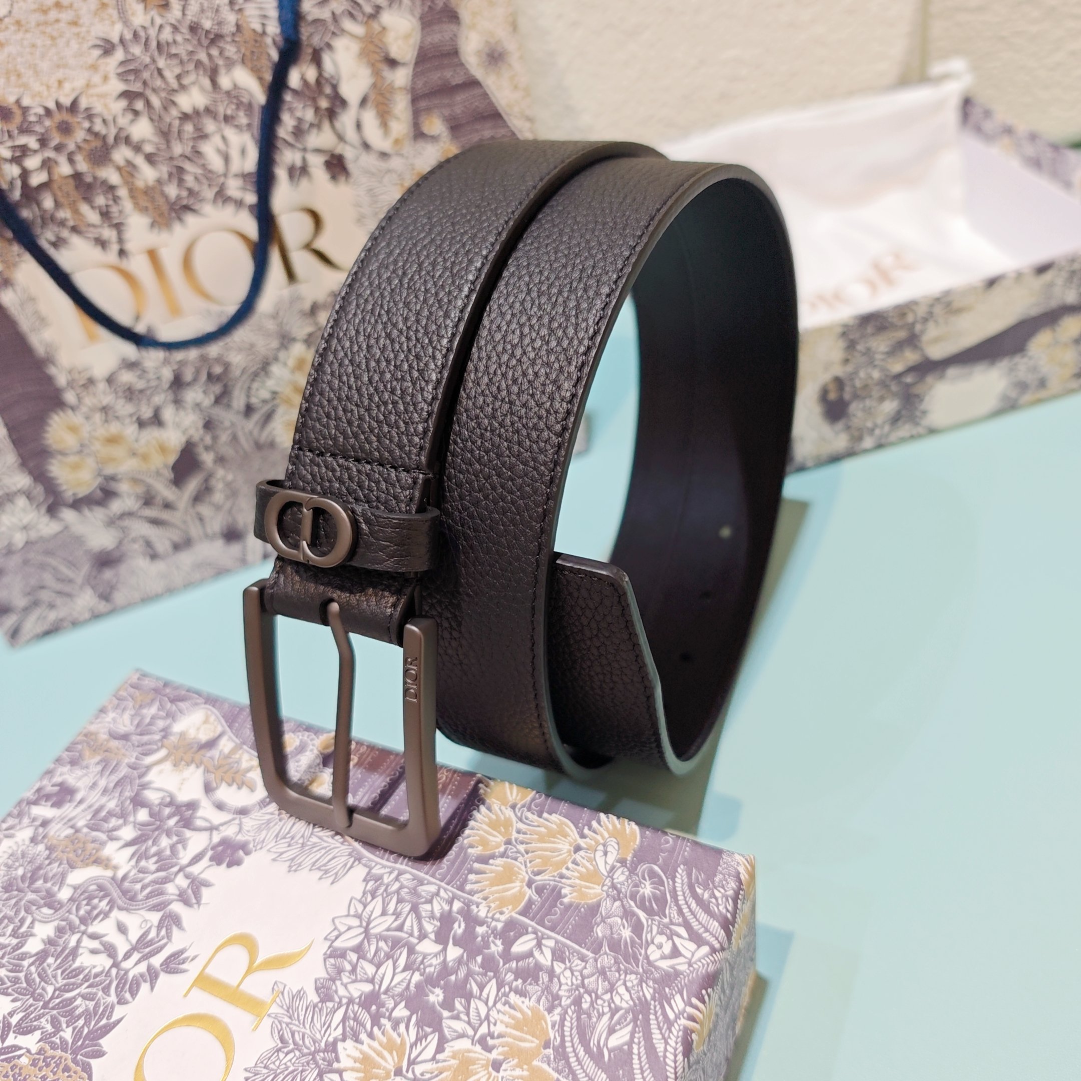 💥💥💥3.5cm 迪奥 腰带，双面头层牛皮，长度：75.80.85.90.95.100.欧，铜五金扣原版