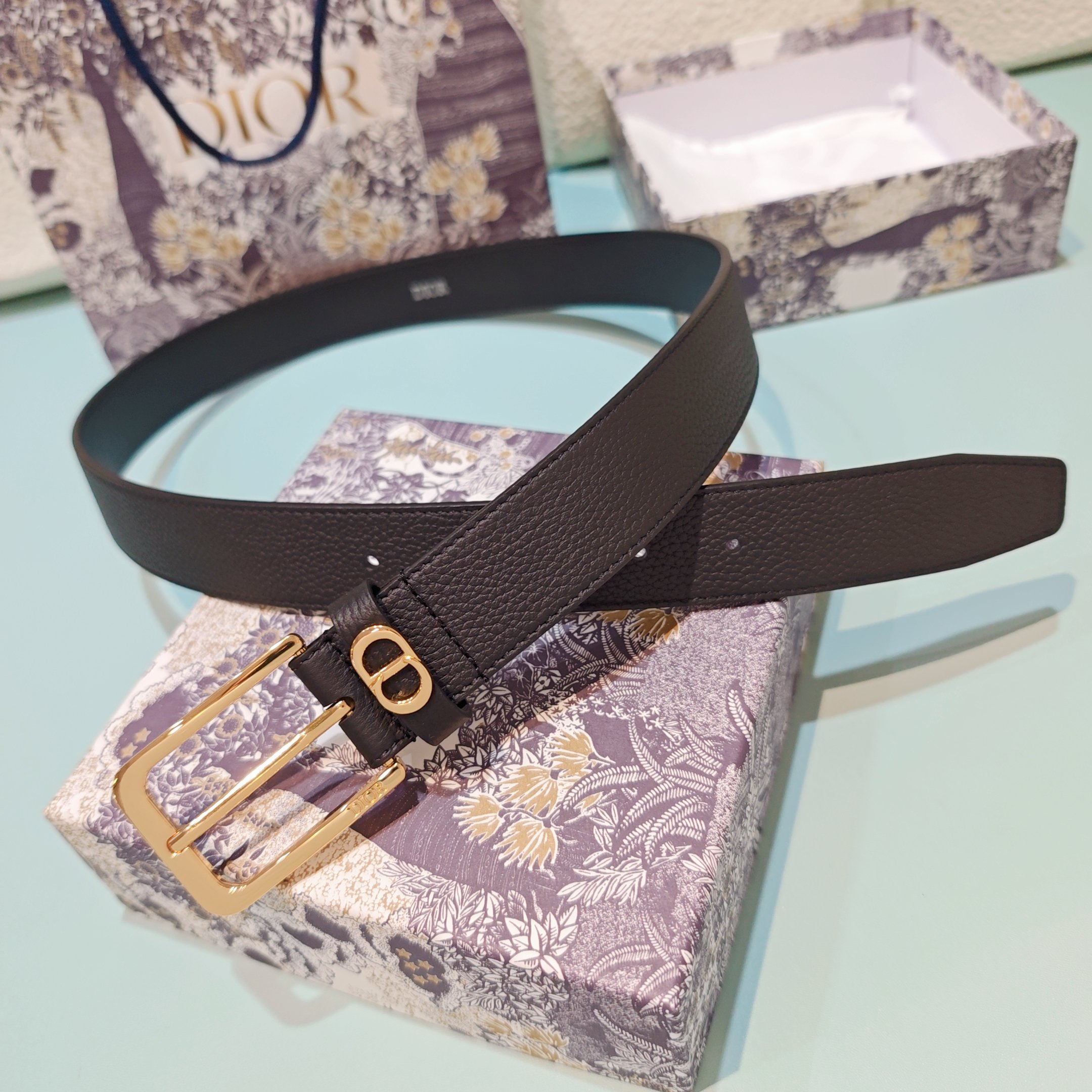 💥💥💥3.5cm 迪奥 腰带，双面头层牛皮，长度：75.80.85.90.95.100.欧，铜五金扣原版