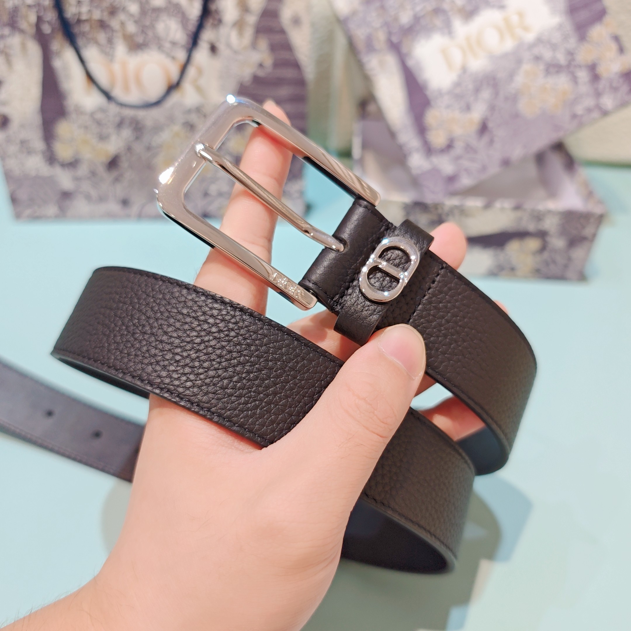 💥💥💥3.5cm 迪奥 腰带，双面头层牛皮，长度：75.80.85.90.95.100.欧，铜五金扣原版