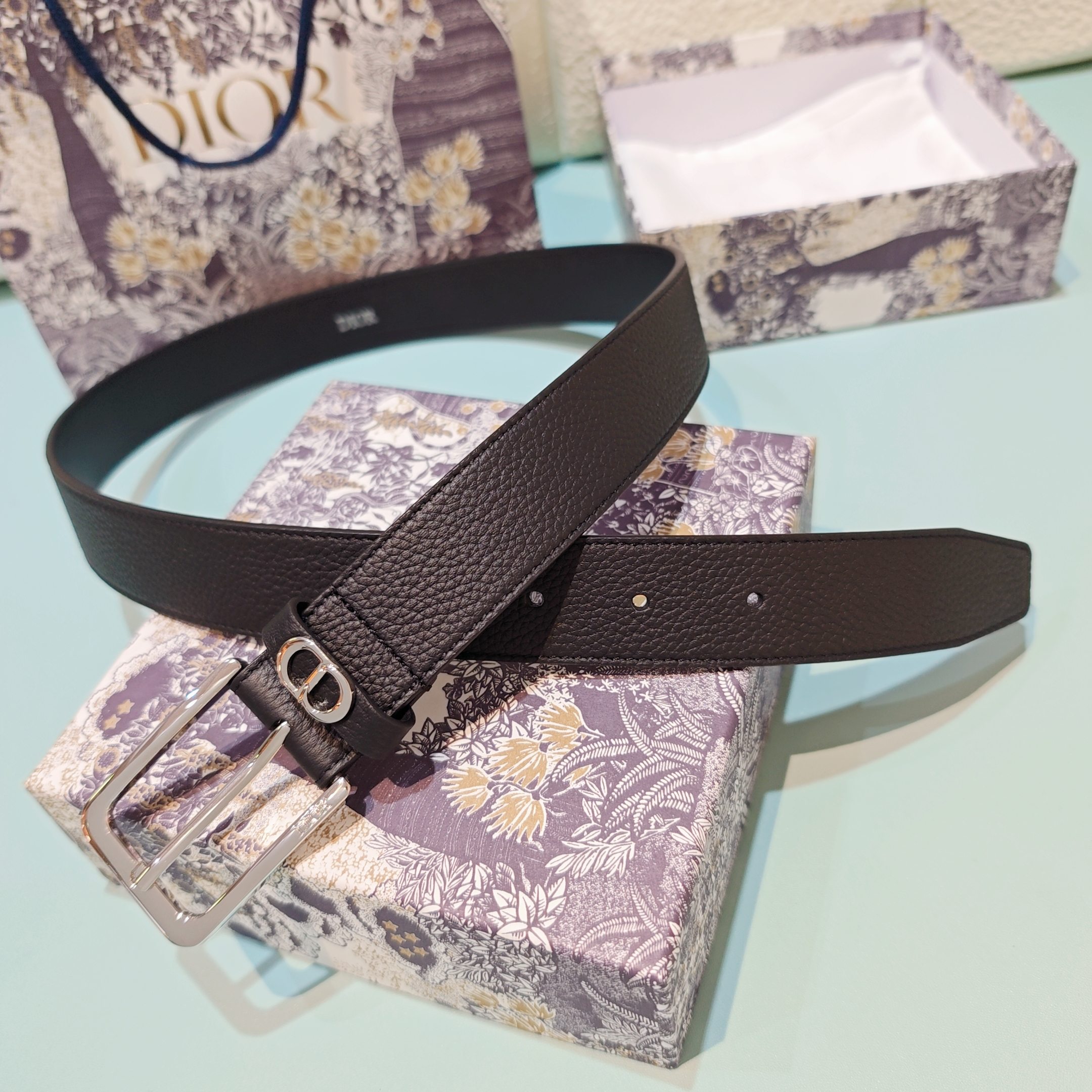 💥💥💥3.5cm 迪奥 腰带，双面头层牛皮，长度：75.80.85.90.95.100.欧，铜五金扣原版