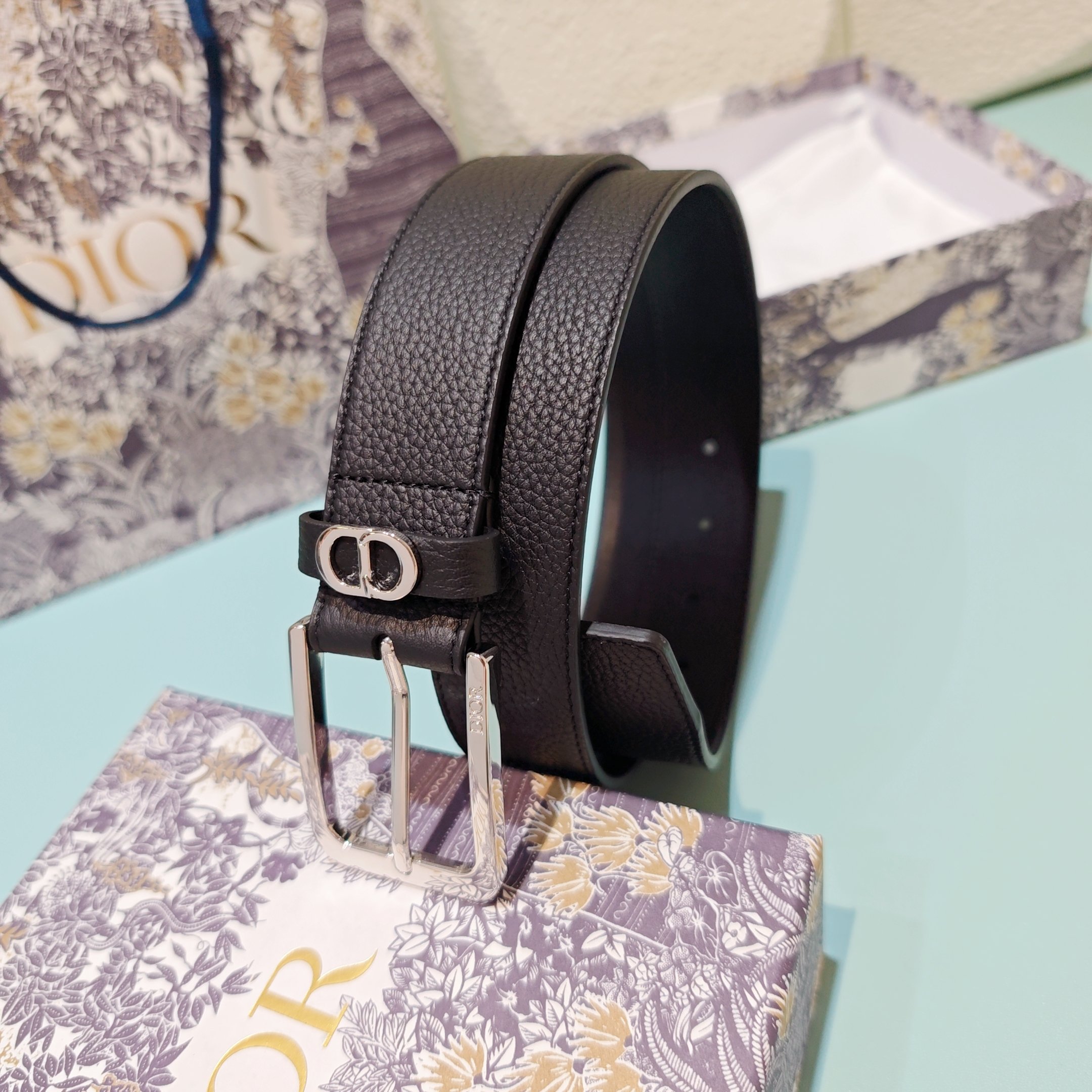 💥💥💥3.5cm 迪奥 腰带，双面头层牛皮，长度：75.80.85.90.95.100.欧，铜五金扣原版