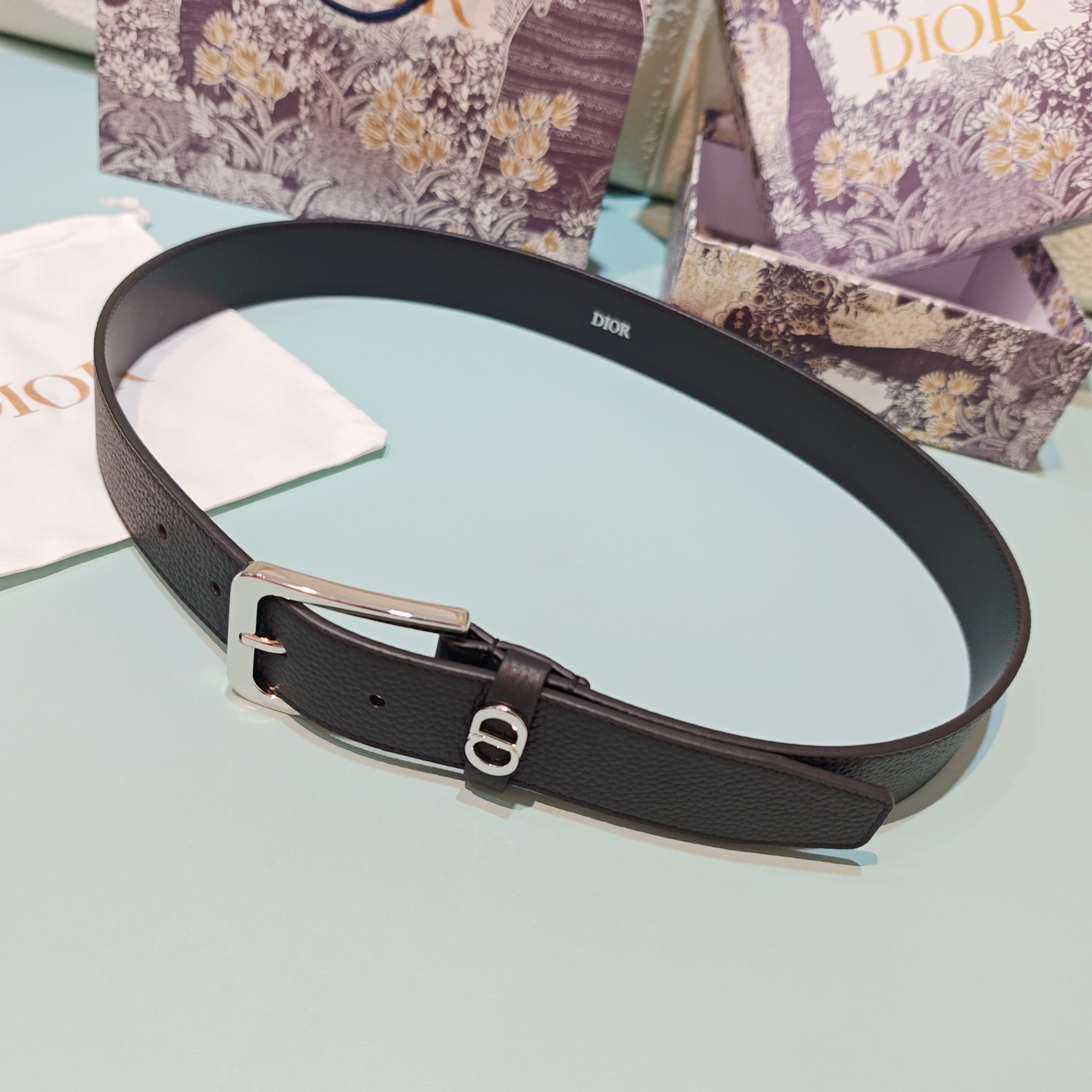 💥💥💥3.5cm 迪奥 腰带，双面头层牛皮，长度：75.80.85.90.95.100.欧，铜五金扣原版