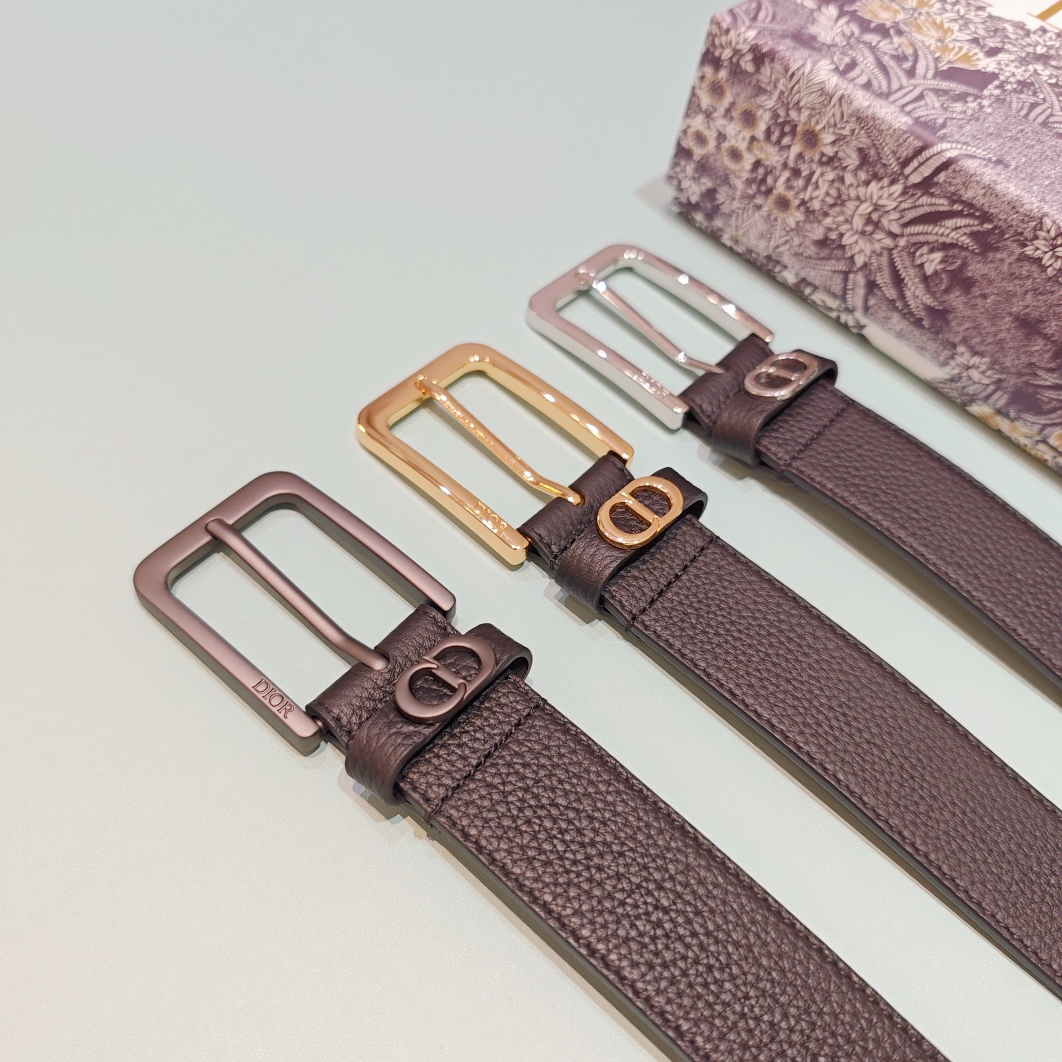 💥💥💥3.5cm 迪奥 腰带，双面头层牛皮，长度：75.80.85.90.95.100.欧，铜五金扣原版