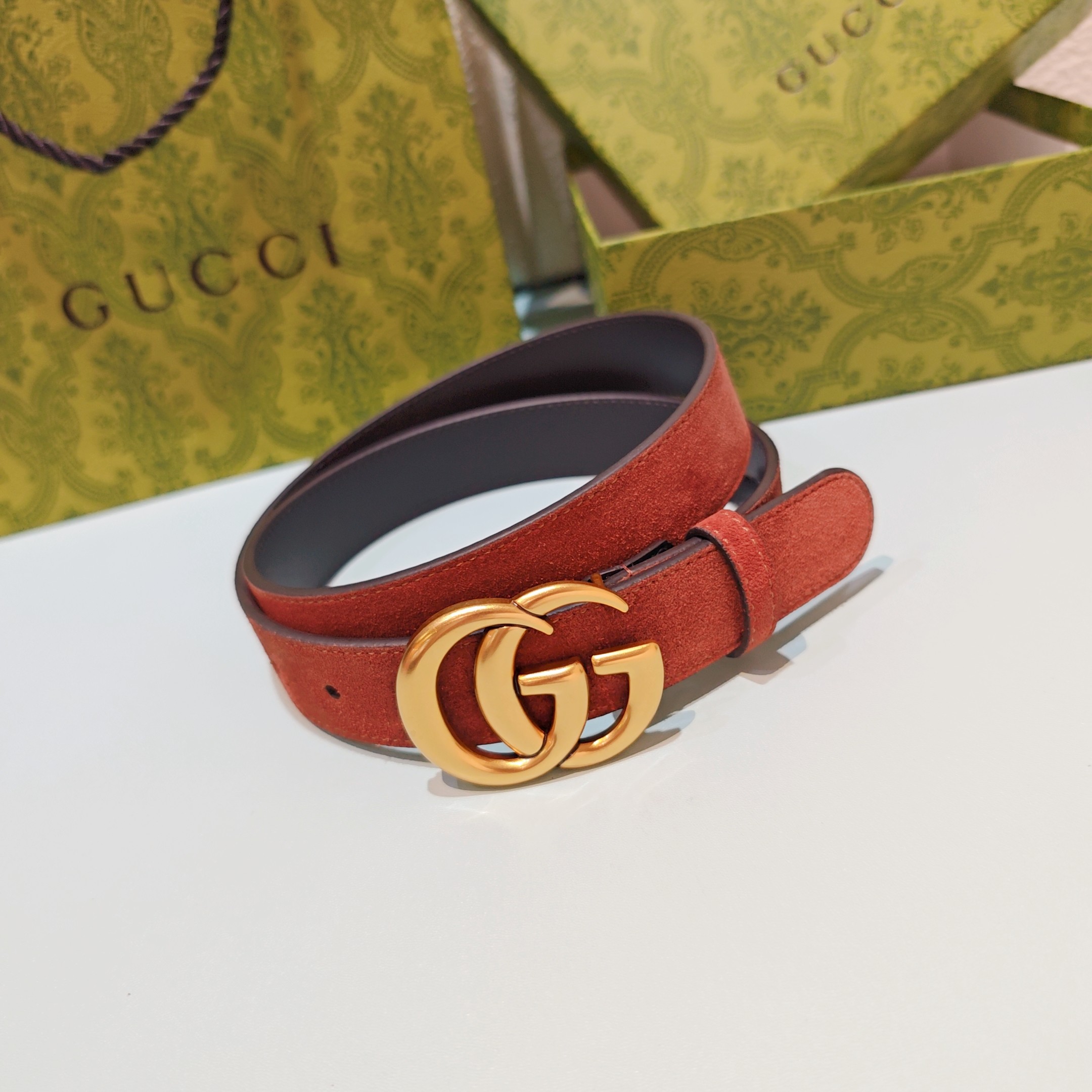 💥💥💥3.0cm 古驰 腰带，双面头层牛皮，长度：75.80.85.90.95.100.105欧，铜五金