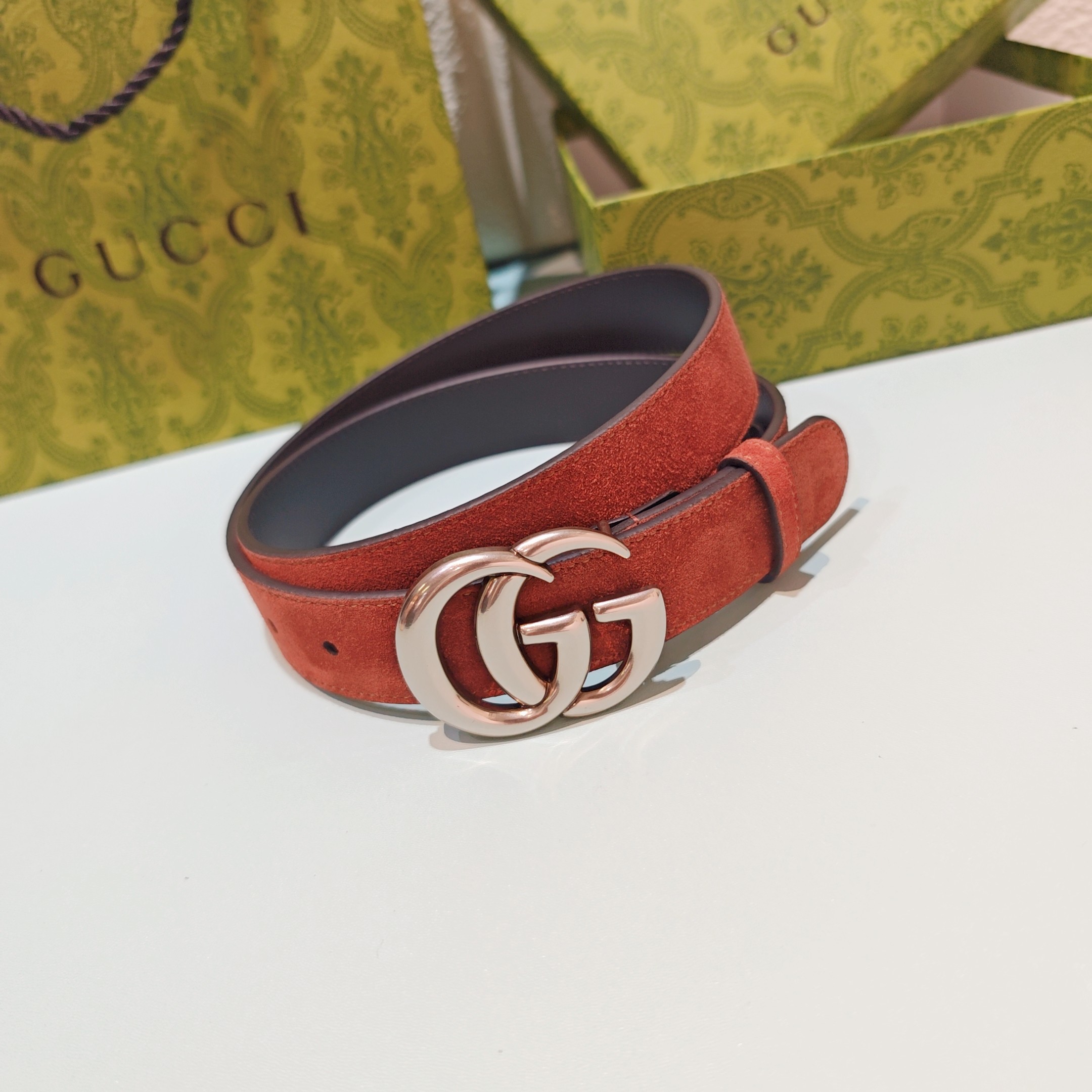 💥💥💥3.0cm 古驰 腰带，双面头层牛皮，长度：75.80.85.90.95.100.105欧，铜五金