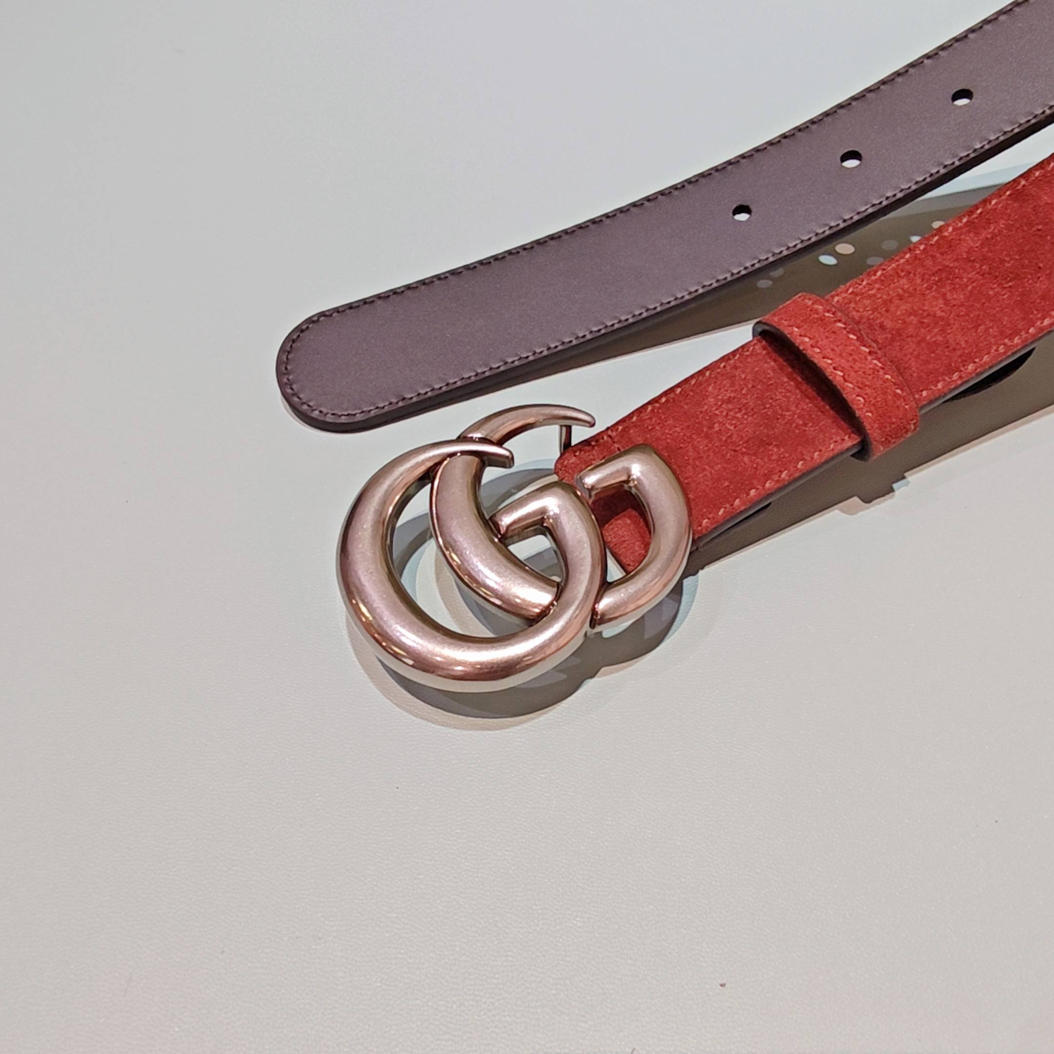 💥💥💥3.0cm 古驰 腰带，双面头层牛皮，长度：75.80.85.90.95.100.105欧，铜五金