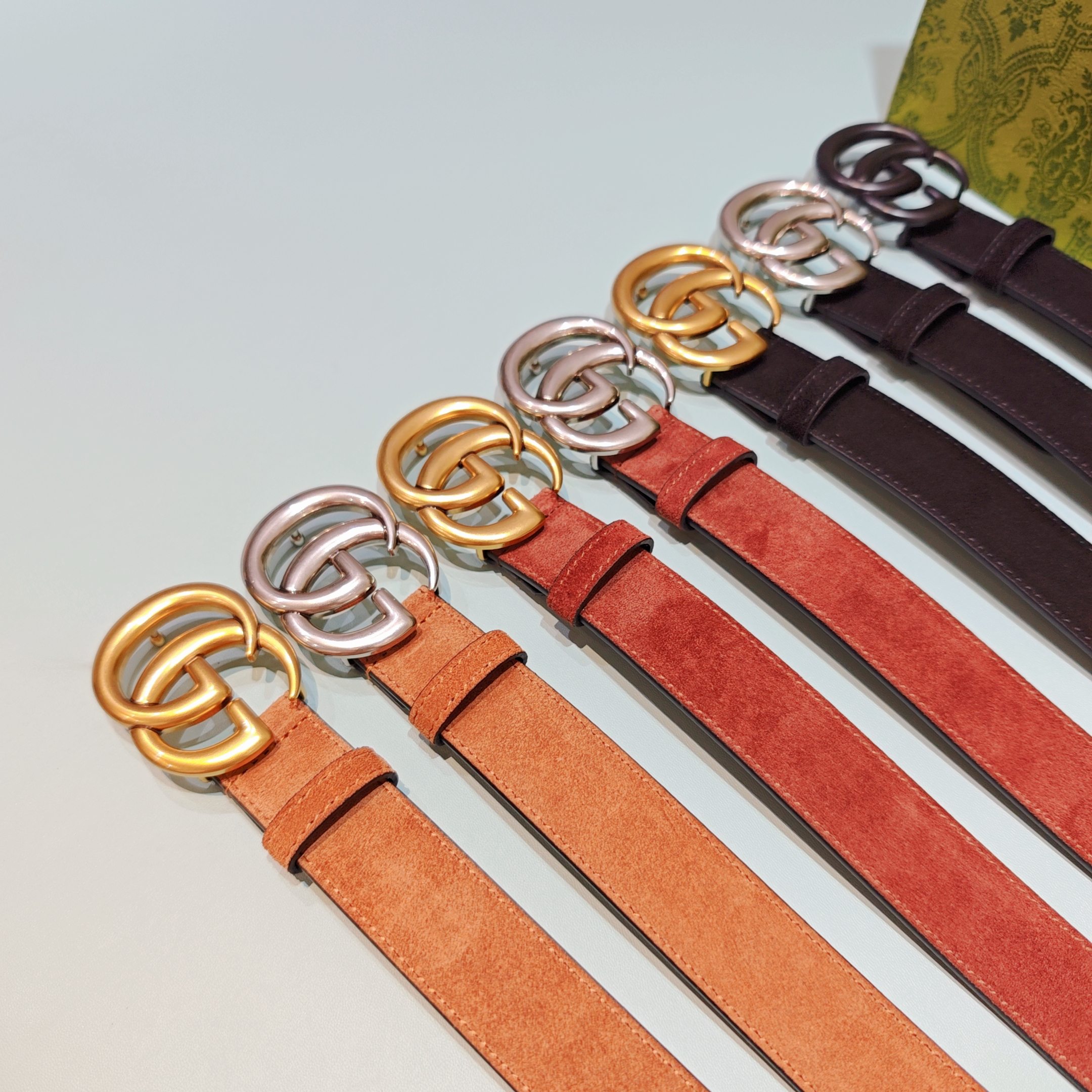 💥💥💥3.0cm 古驰 腰带，双面头层牛皮，长度：75.80.85.90.95.100.105欧，铜五金