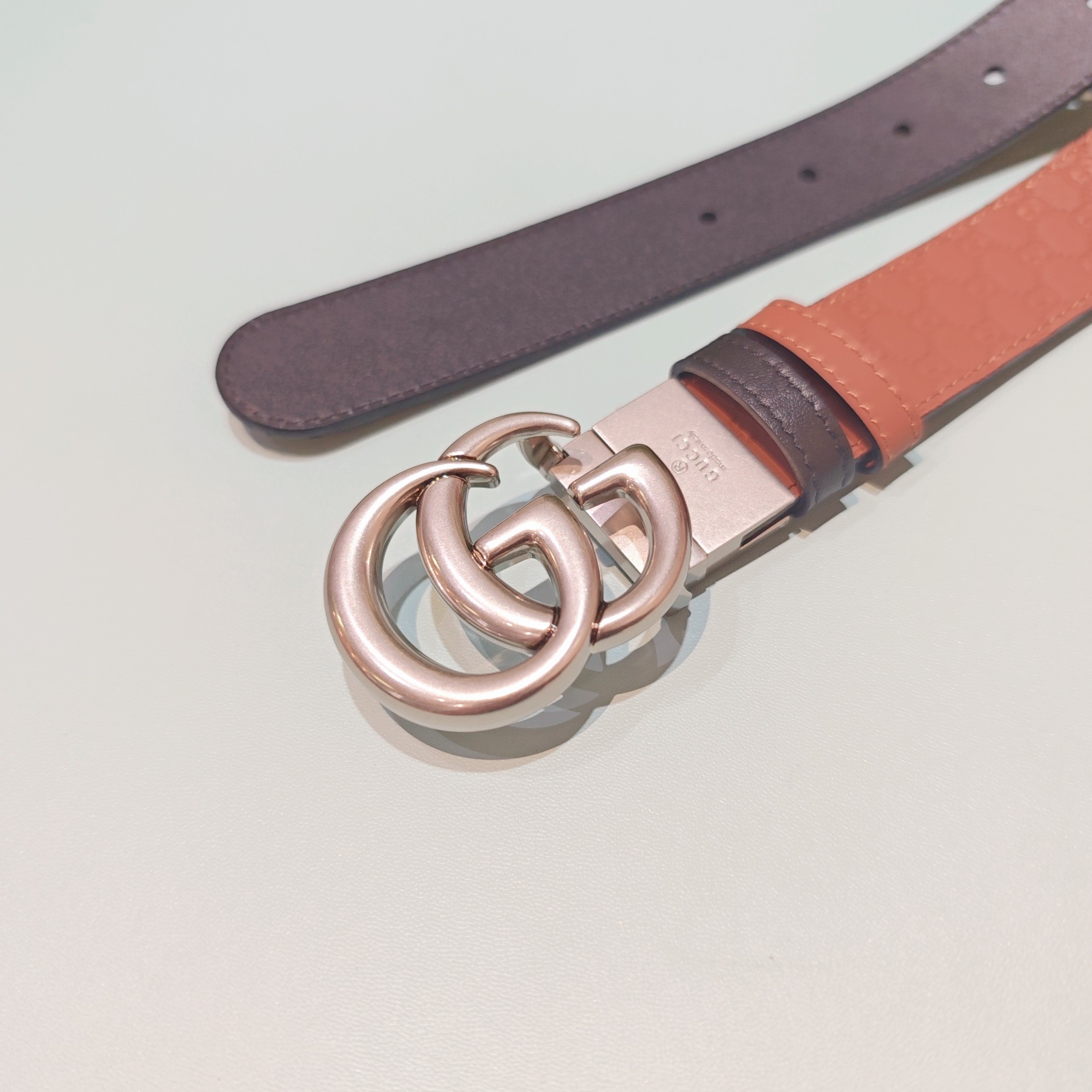 💥💥💥3.0cm 古驰 腰带，双面头层牛皮，长度：75.80.85.90.95.100.105欧，铜五金